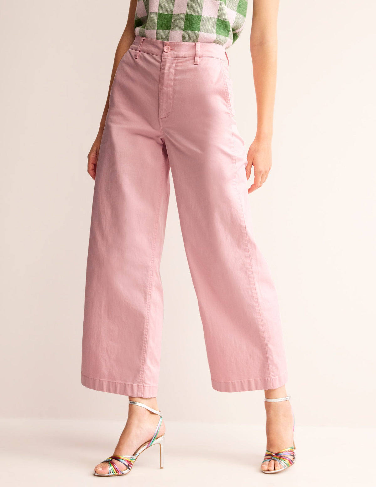 BARNSBURY WIDE LEG CHINO-Blush - Image 4