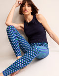 High Waist Pocket Leggings-Surf the Web, Honeycomb Geo