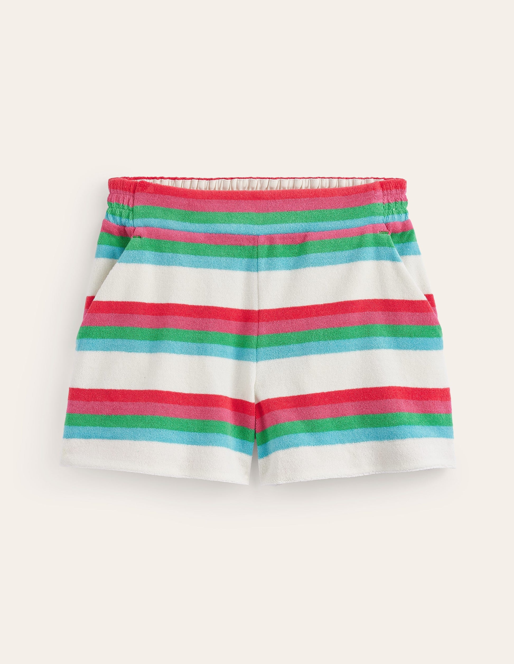 Towelling Shorts-Multi Stripe-5