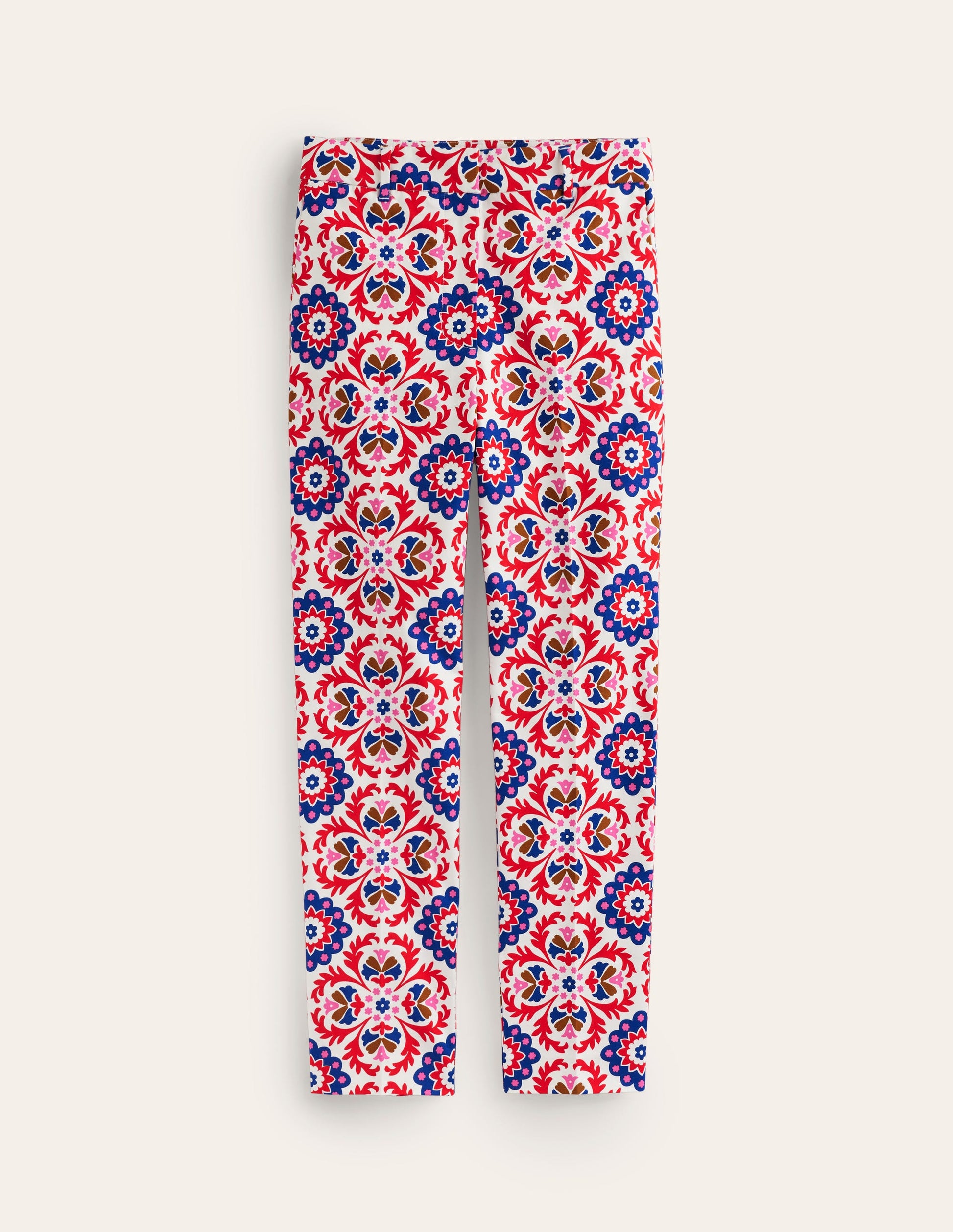 Highgate Sateen Trousers-Rubicondo, Mosaic Bloom-5