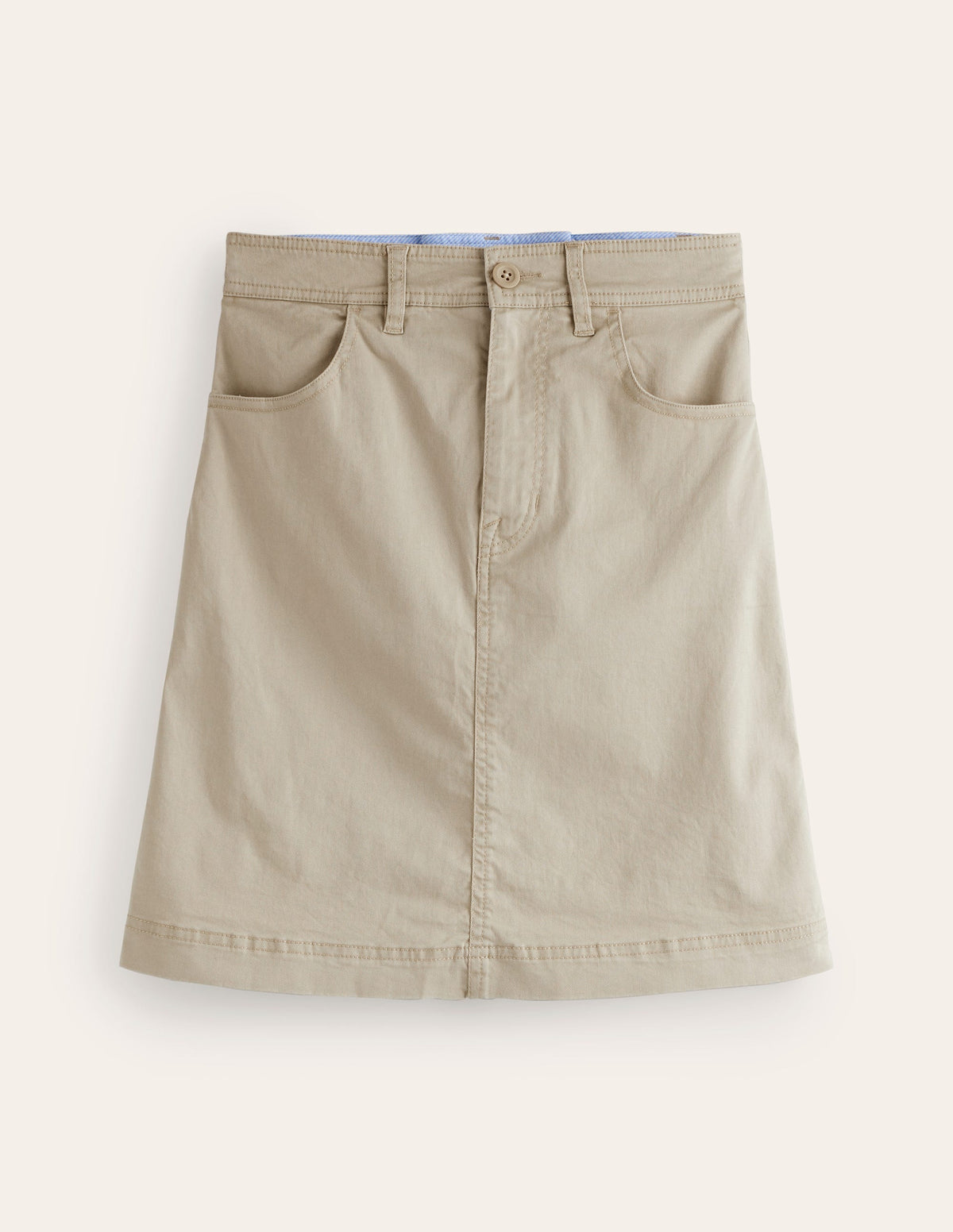 Nell Chino Skirt-Neutral - Image 5