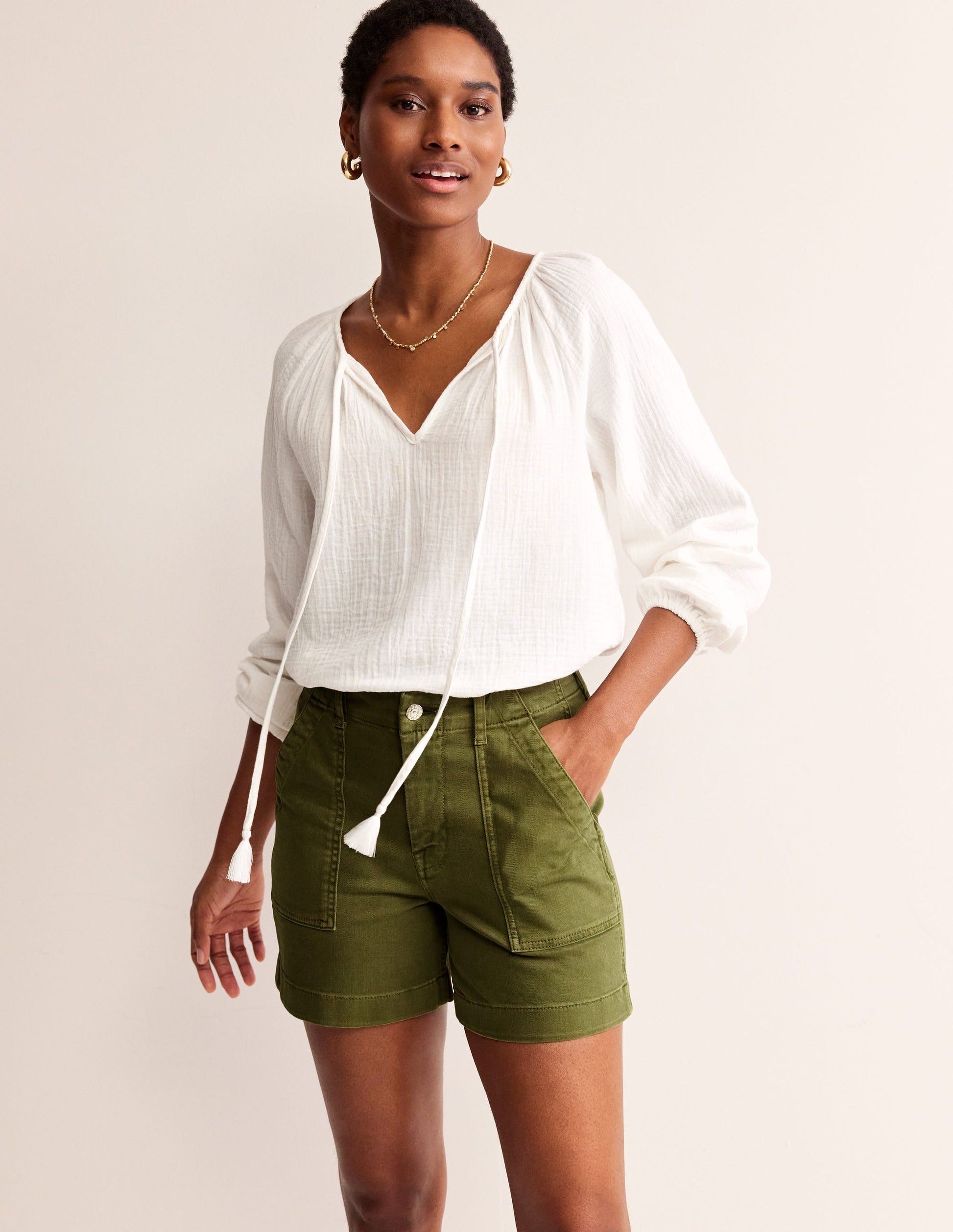 Kensington Casual Shorts-Mayfly-1