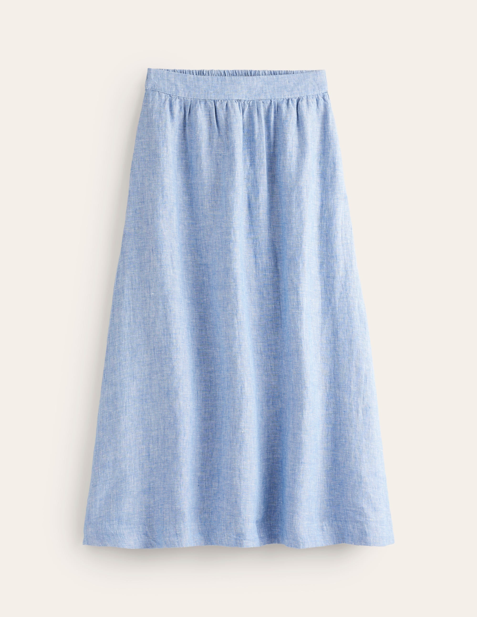Florence Linen Skirt-Chambray - Image 5