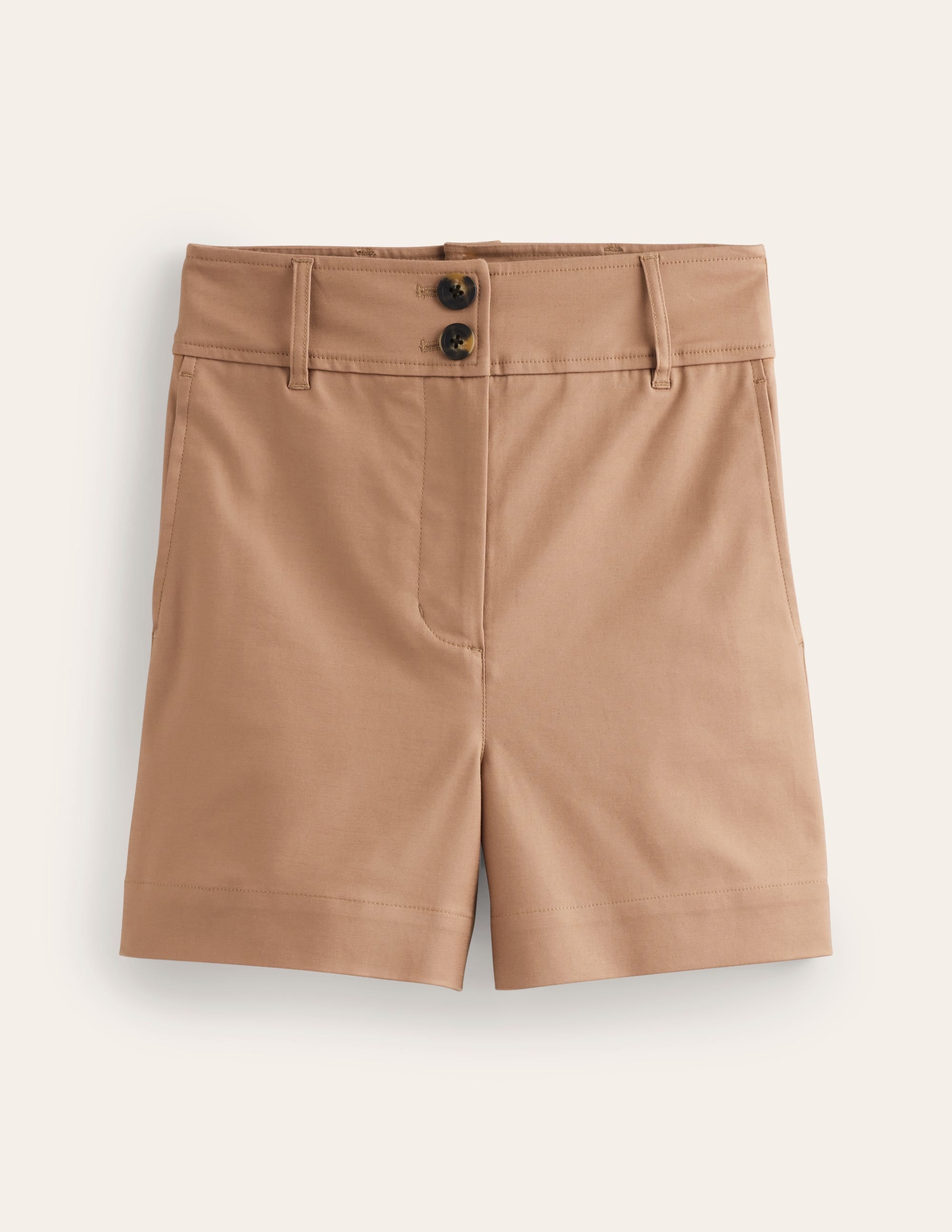 Westbourne Sateen Shorts-Neutral - Image 5