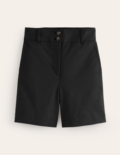 Westbourne Sateen Shorts-Black-5