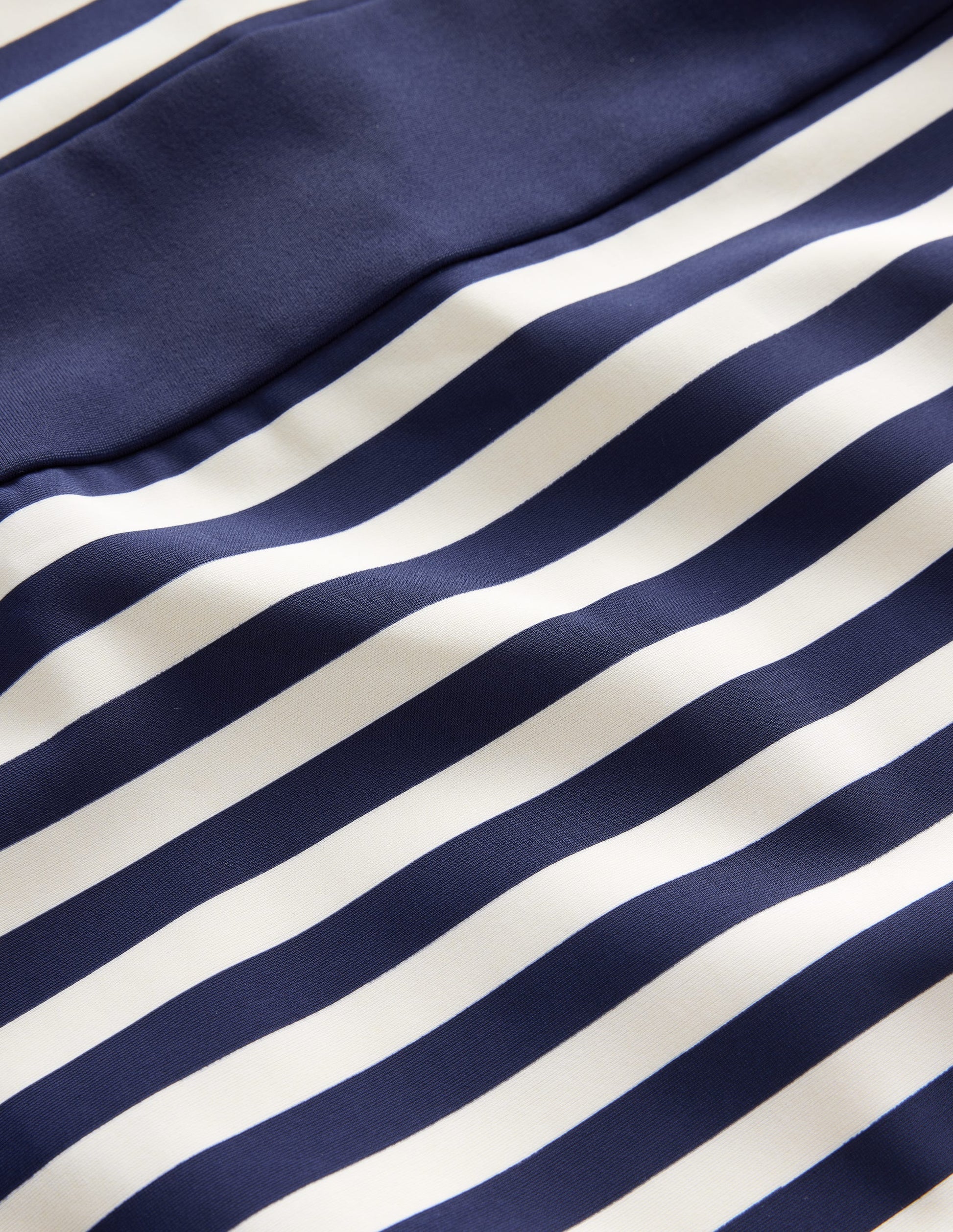 Santorini Halterneck Swimsuit-French Navy, Ivory Stripe-8