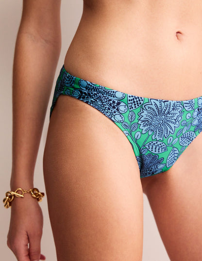 Classic Bikini Bottoms-Ming Green, Gardenia Swirl-2