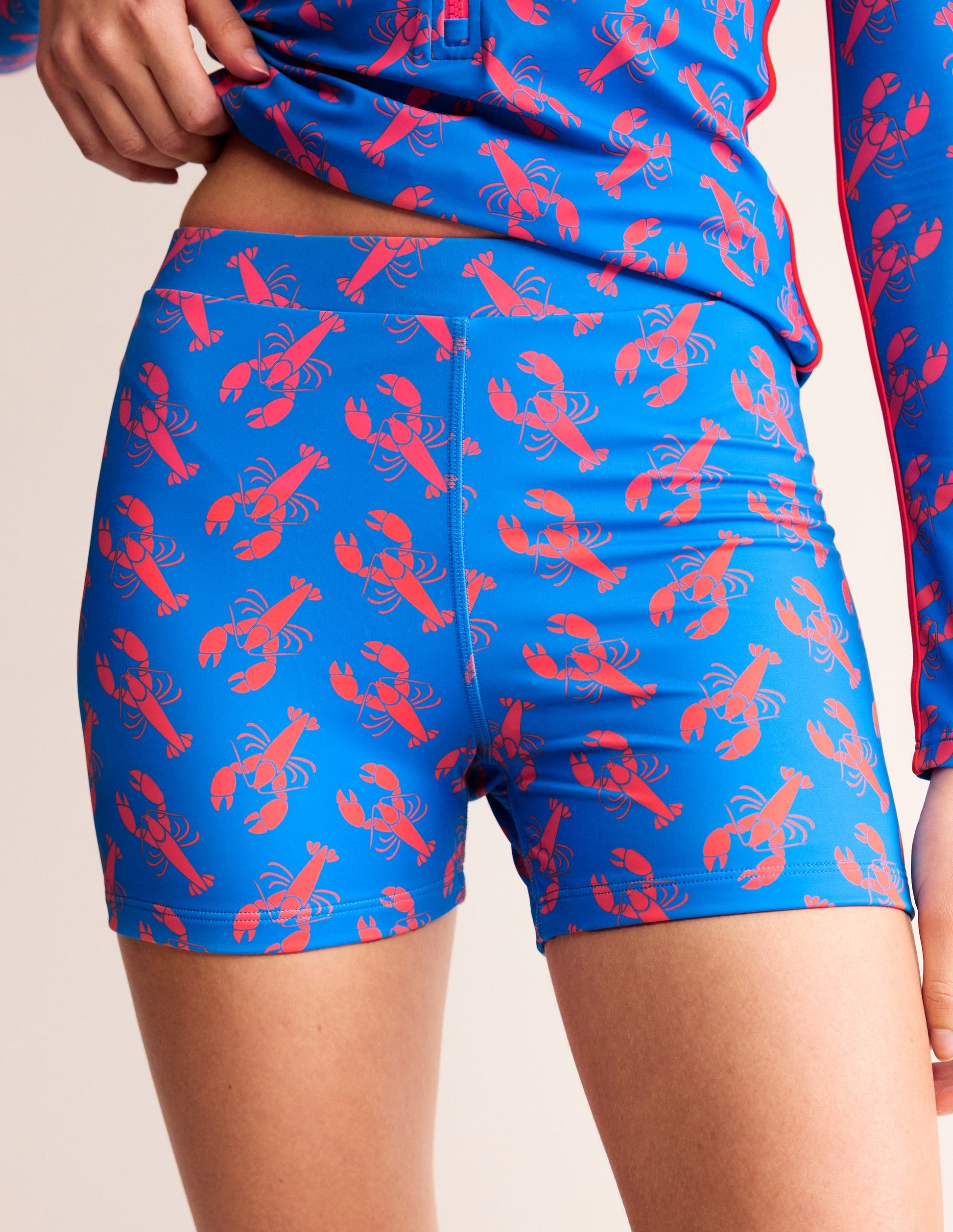 Swim Cycling Shorts-Indigo Bunting, Lobster-4