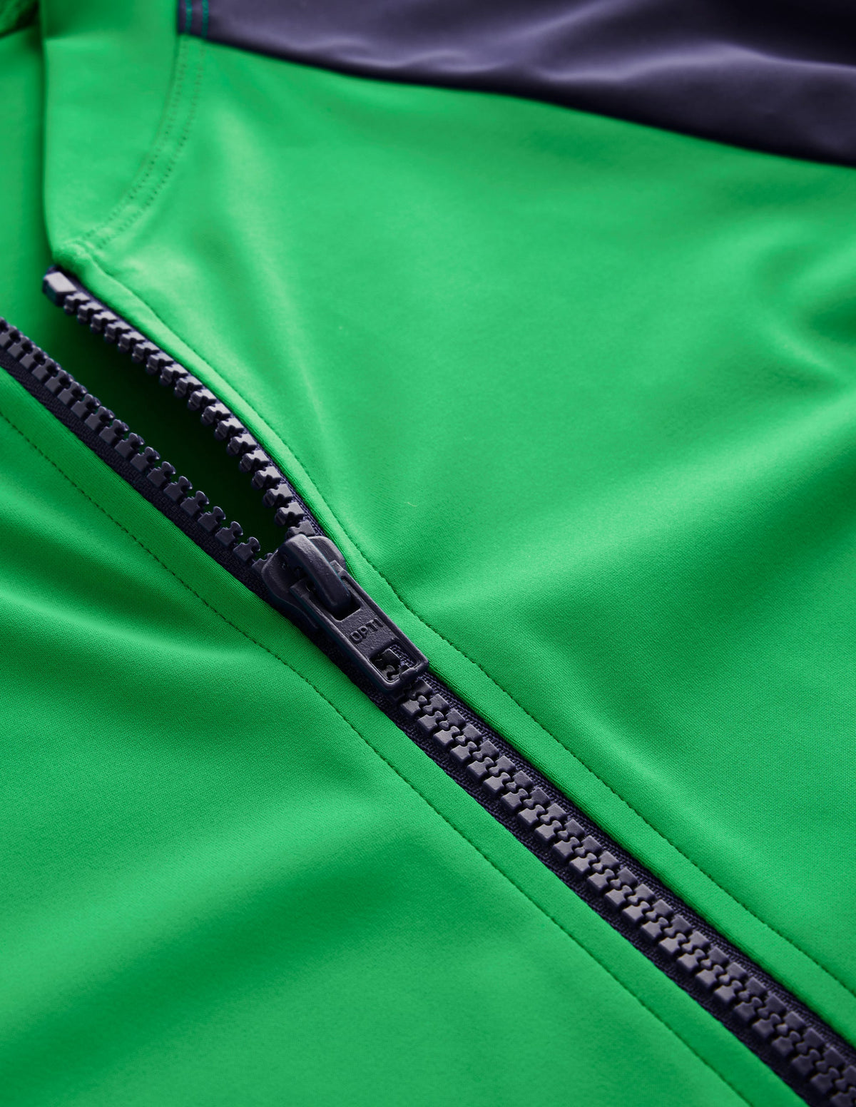 Piped Raglan Rash Vest-Navy/ Green Colourblock - Image 6