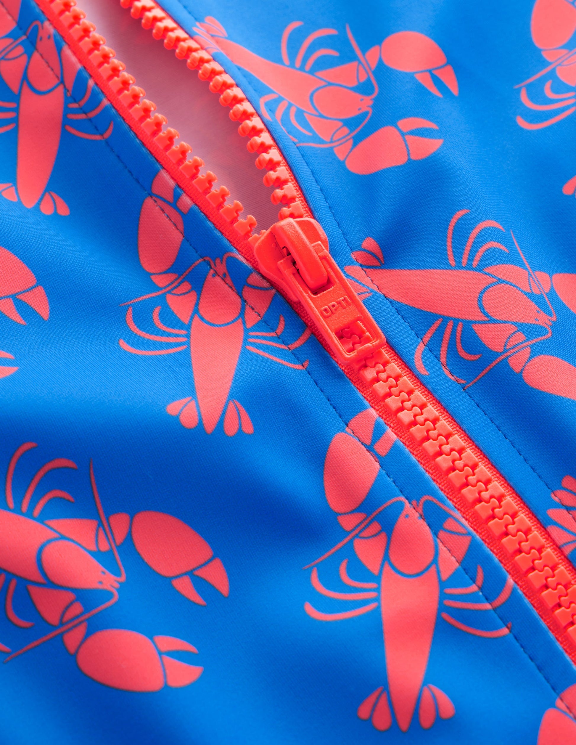 Piped Raglan Rash Vest-Indigo Bunting, Lobster-6