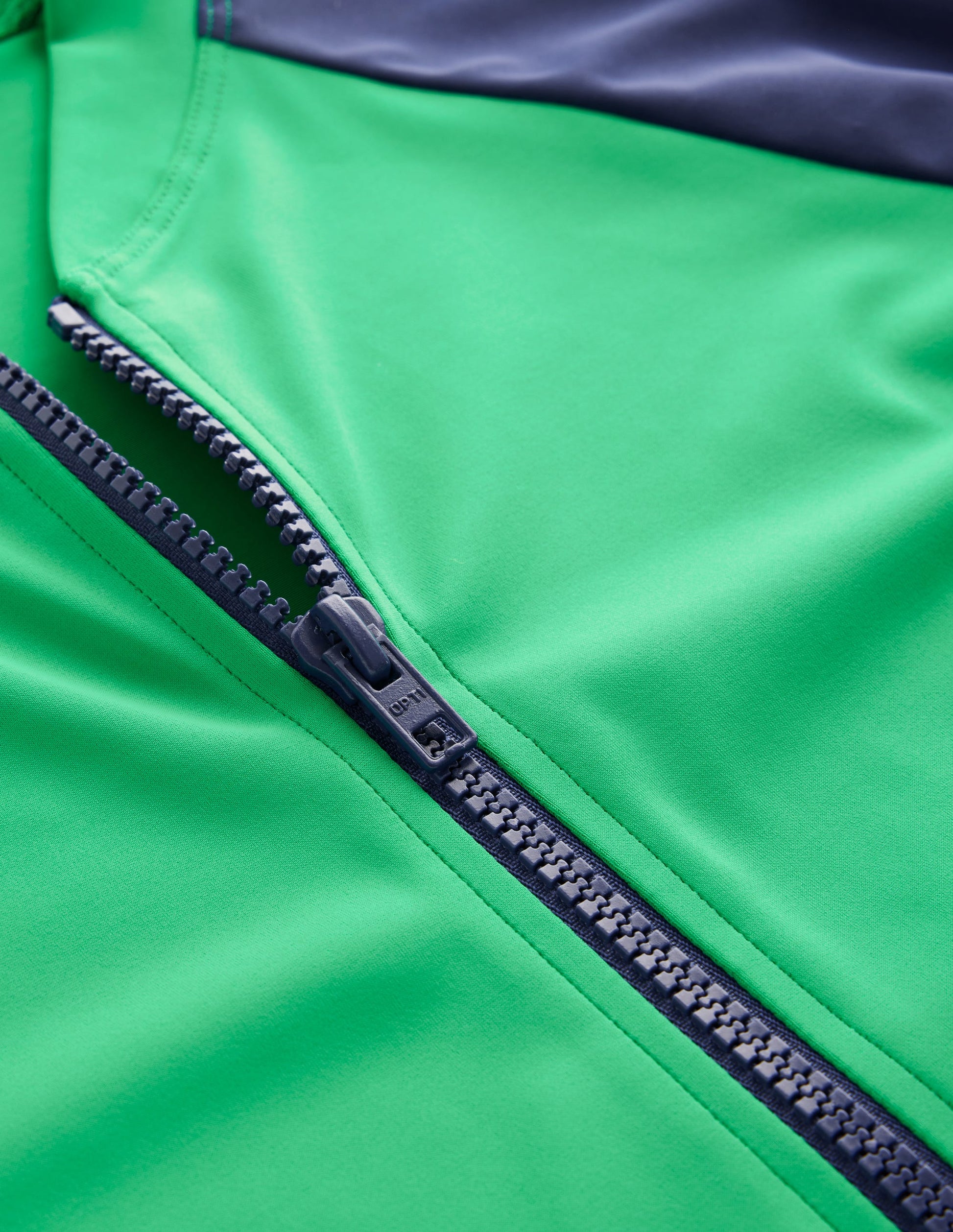 Piped Raglan Sleeve Swimsuit-Navy/ Green Colourblock-6