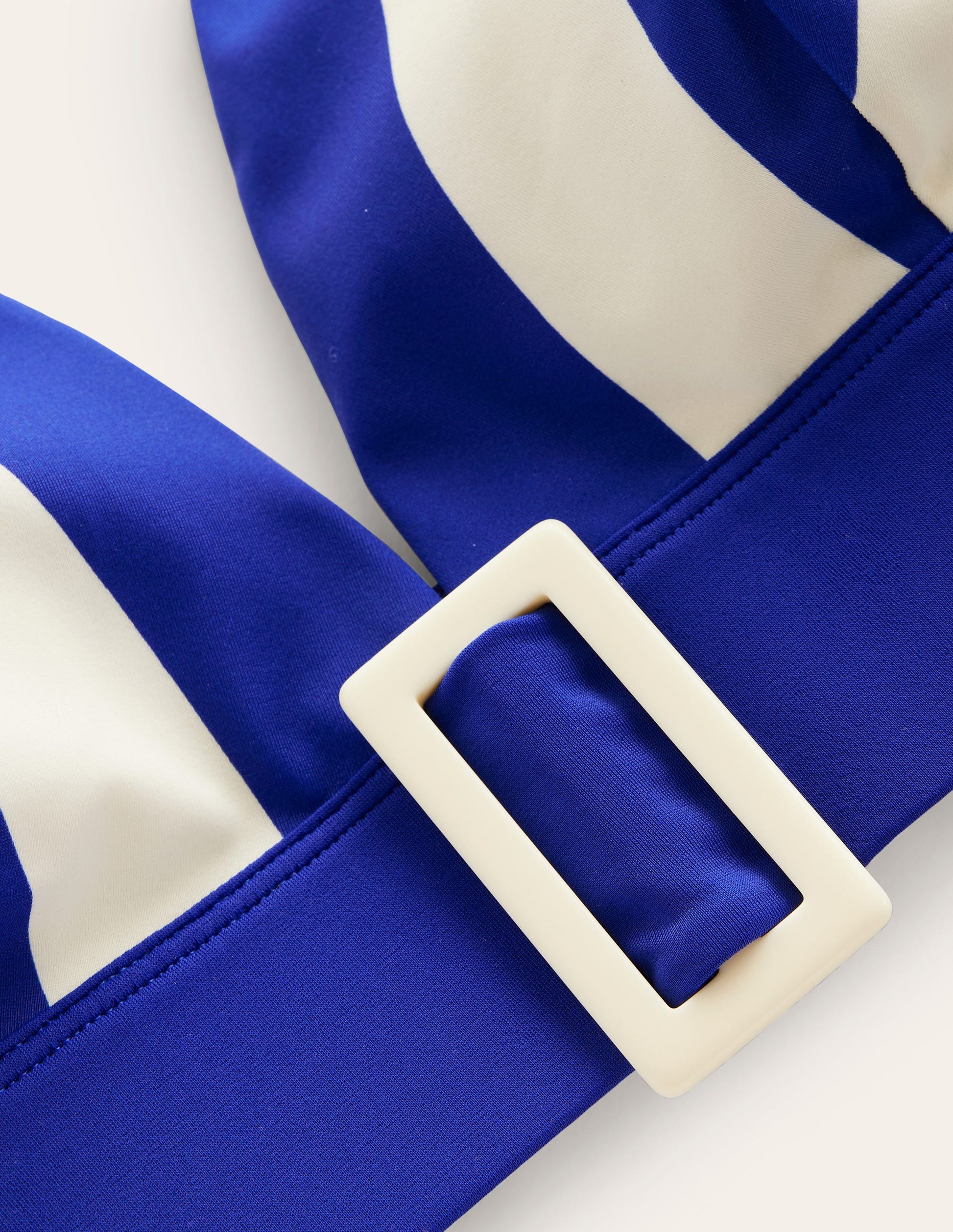 Resin Buckle Bikini Top-Blue/ Ivory Stripe-6