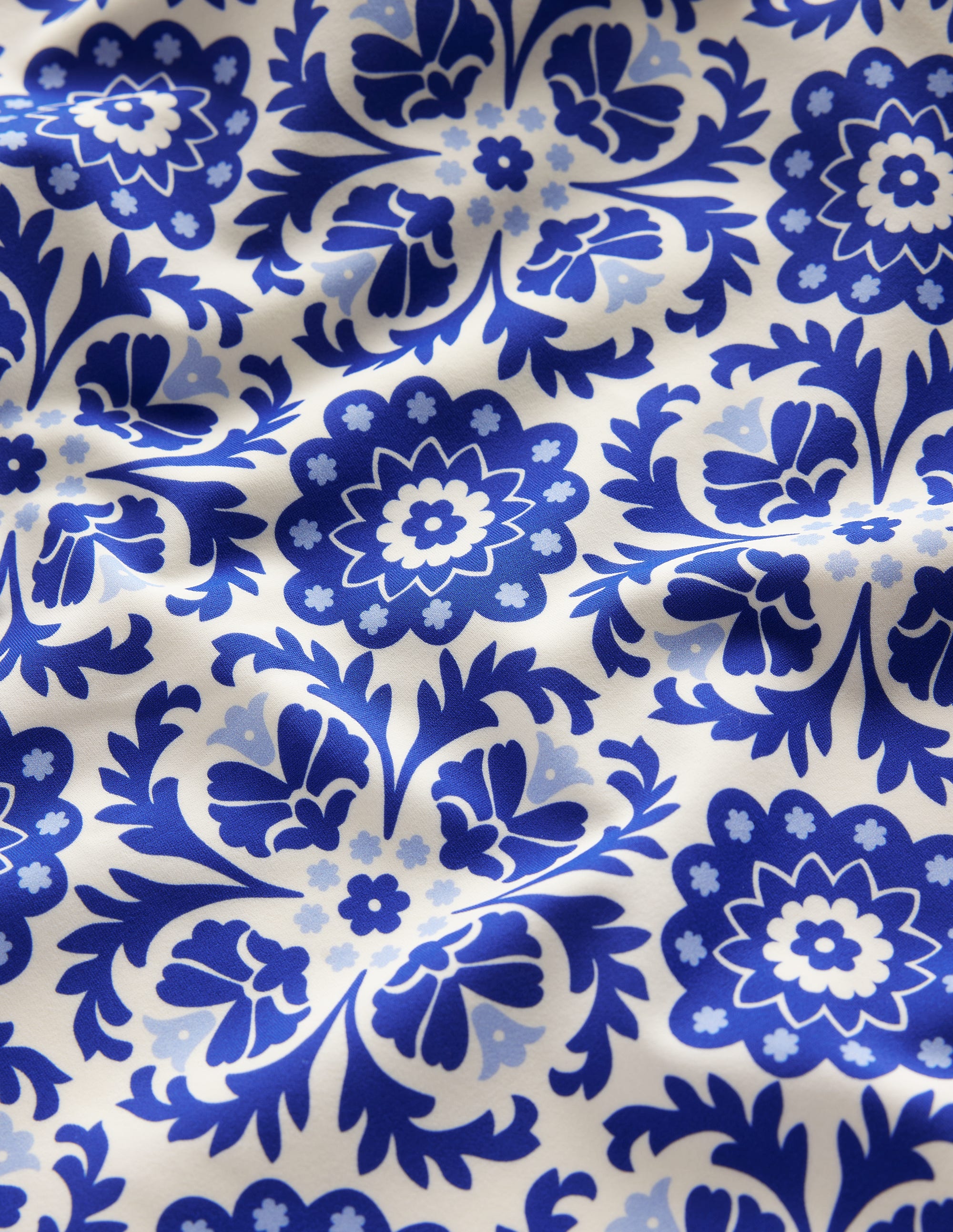 Square Neck Panel Swimsuit-Surf The Web, Mosaic Bloom - Image 6