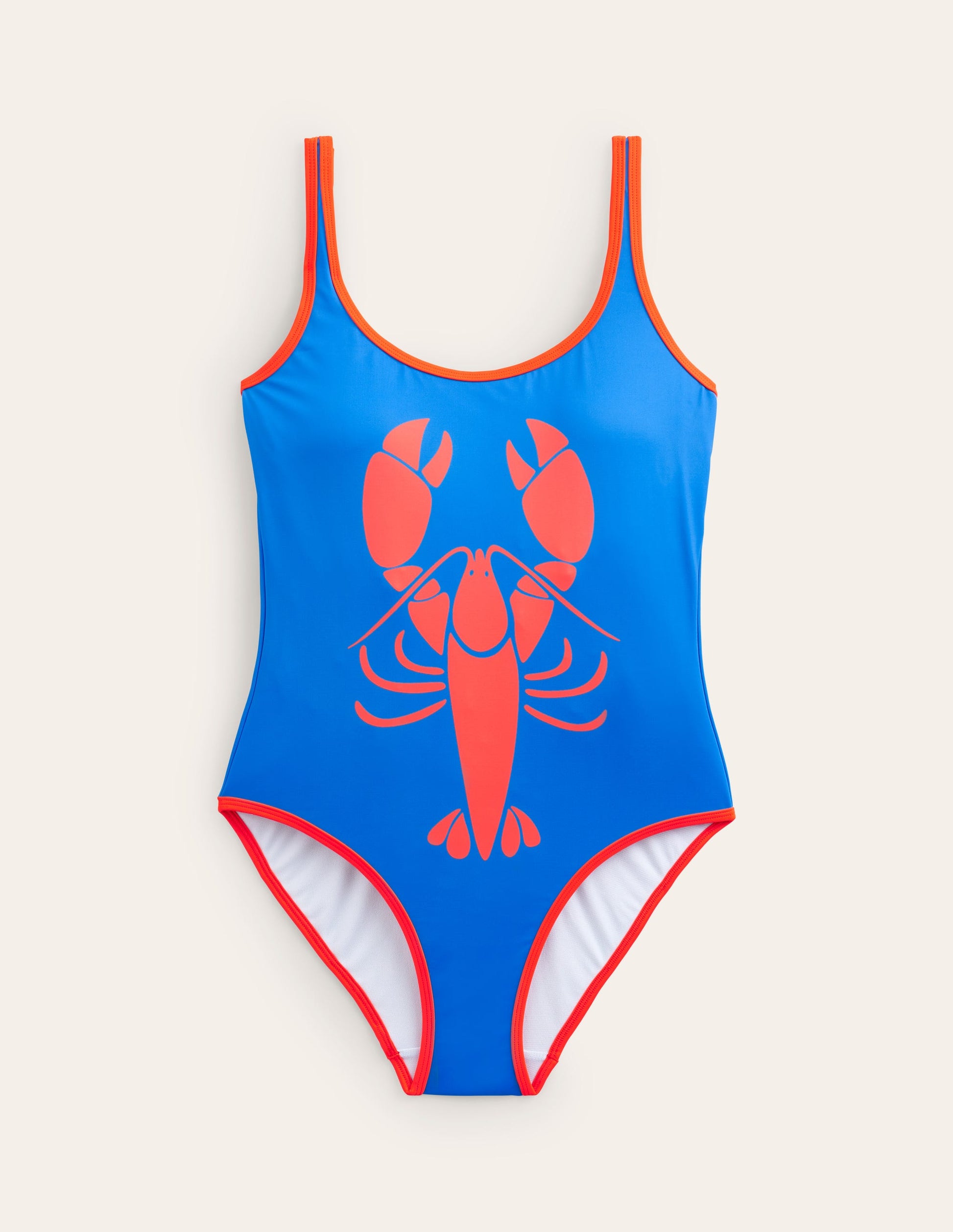 Binding Scoop Swimsuit-Indigo Bunting, Lobster-5