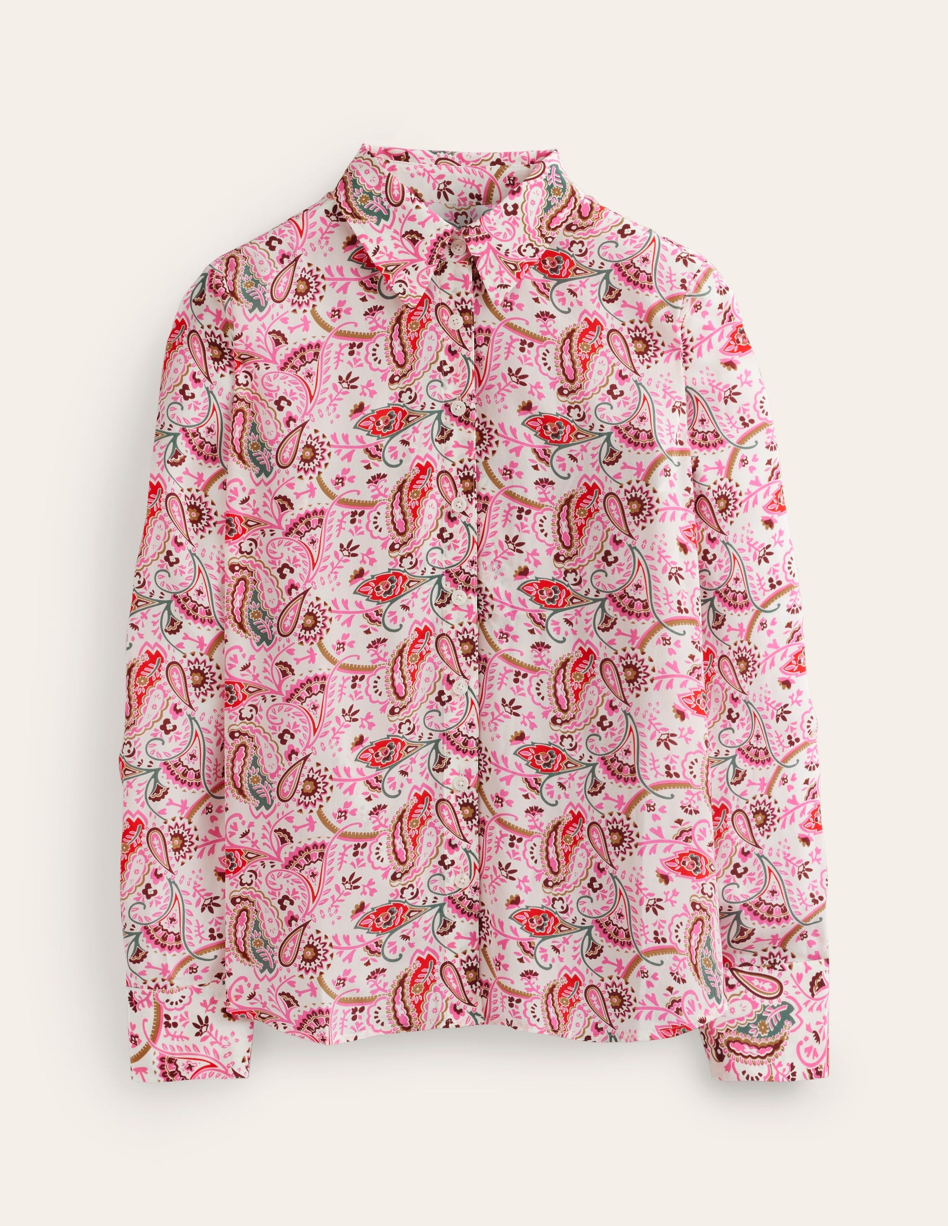 Sienna Silk Shirt-Ivory, Fantastical-6