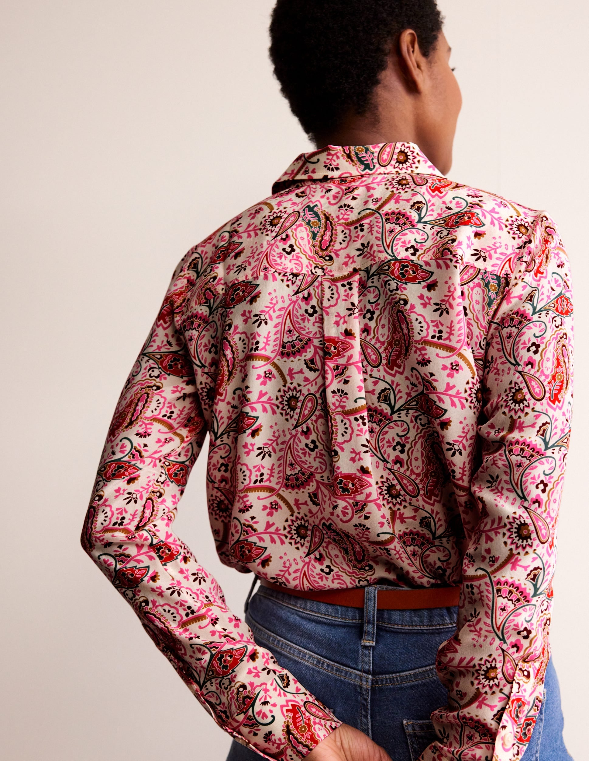 Sienna Silk Shirt-Ivory, Fantastical-3