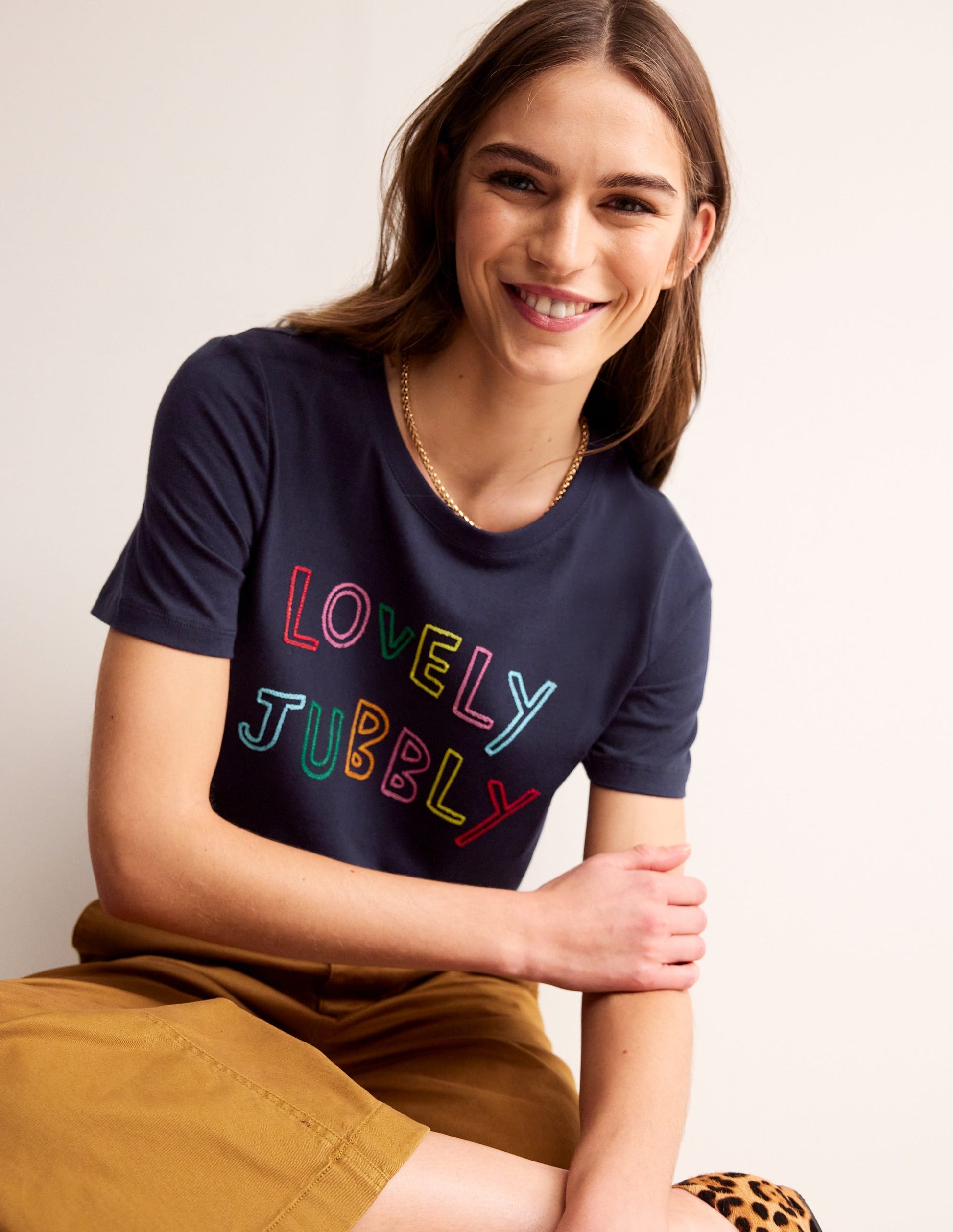 Rosa Embroidered T-Shirt-Lovely Jubbly-1
