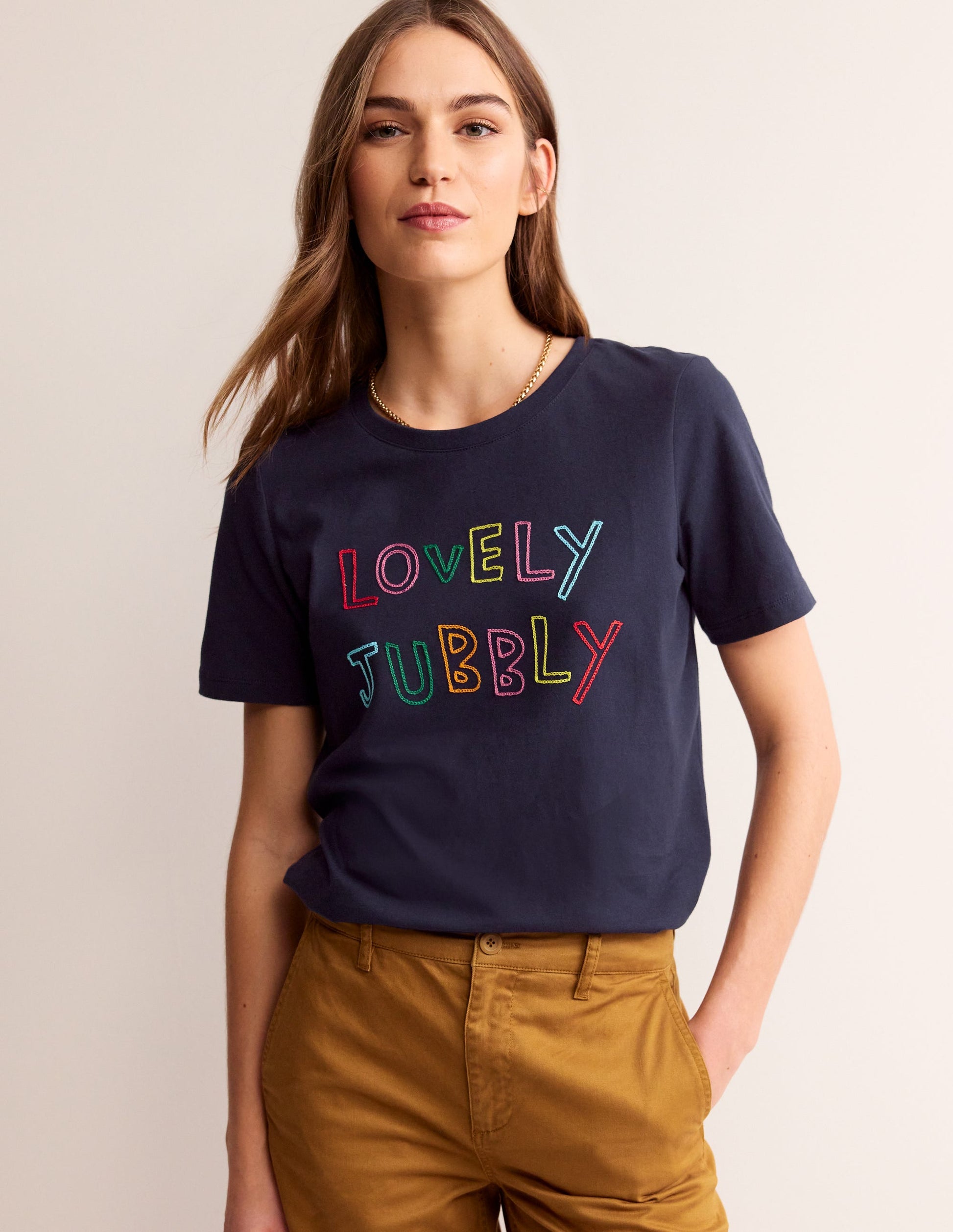 Rosa Embroidered T-Shirt-Lovely Jubbly-4