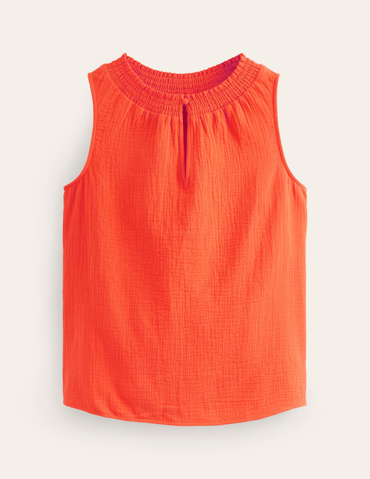 Georgia Double Cloth Top-Mandarin Orange-6