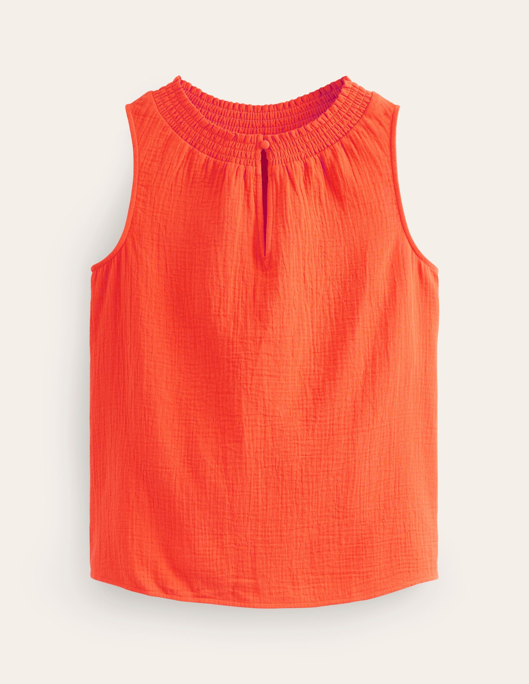 Georgia Double Cloth Top-Mandarin Orange - Image 6
