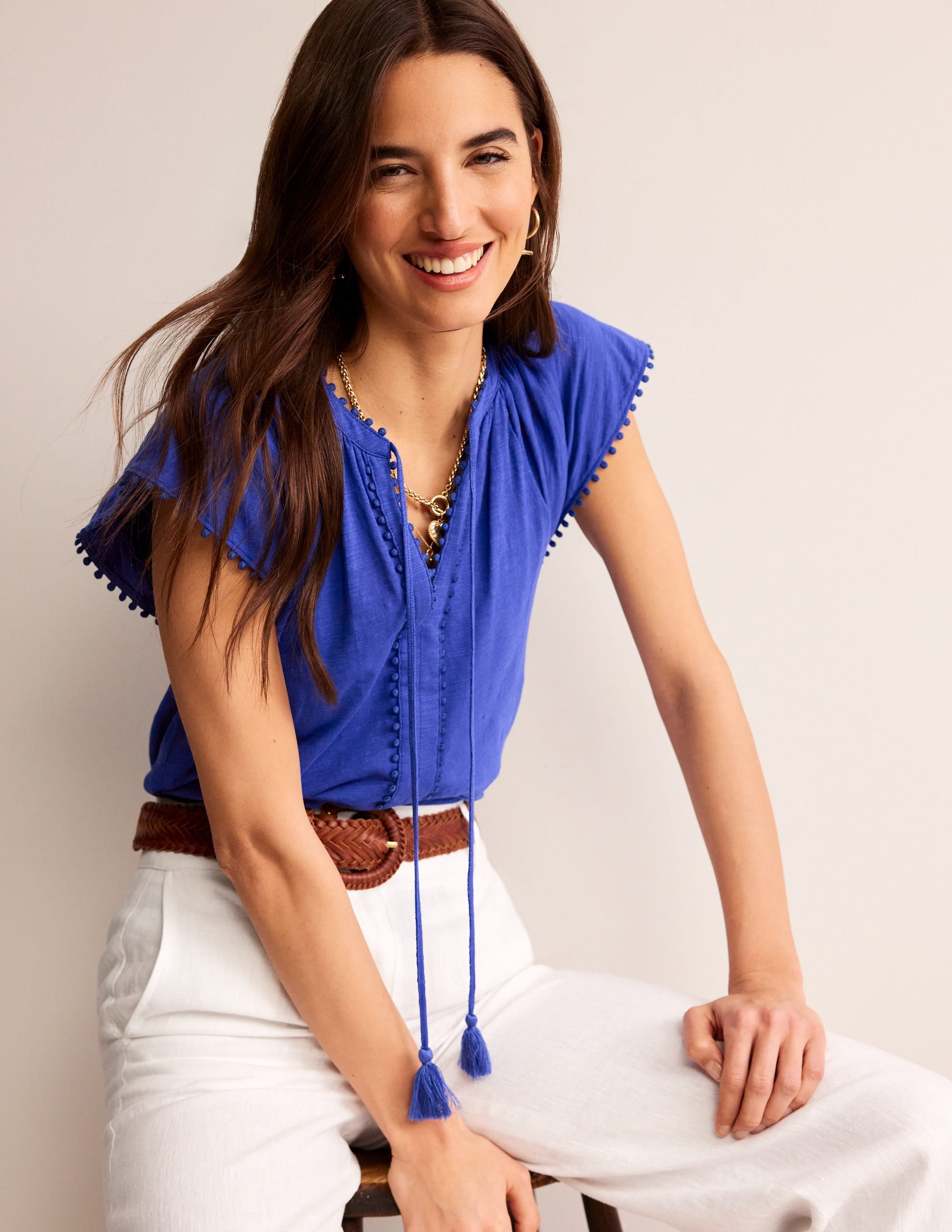 Millie Trim Detail Top-Surf The Web - Image 1