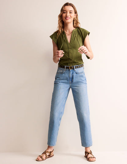 Millie Trim Detail Top-Mayfly-4