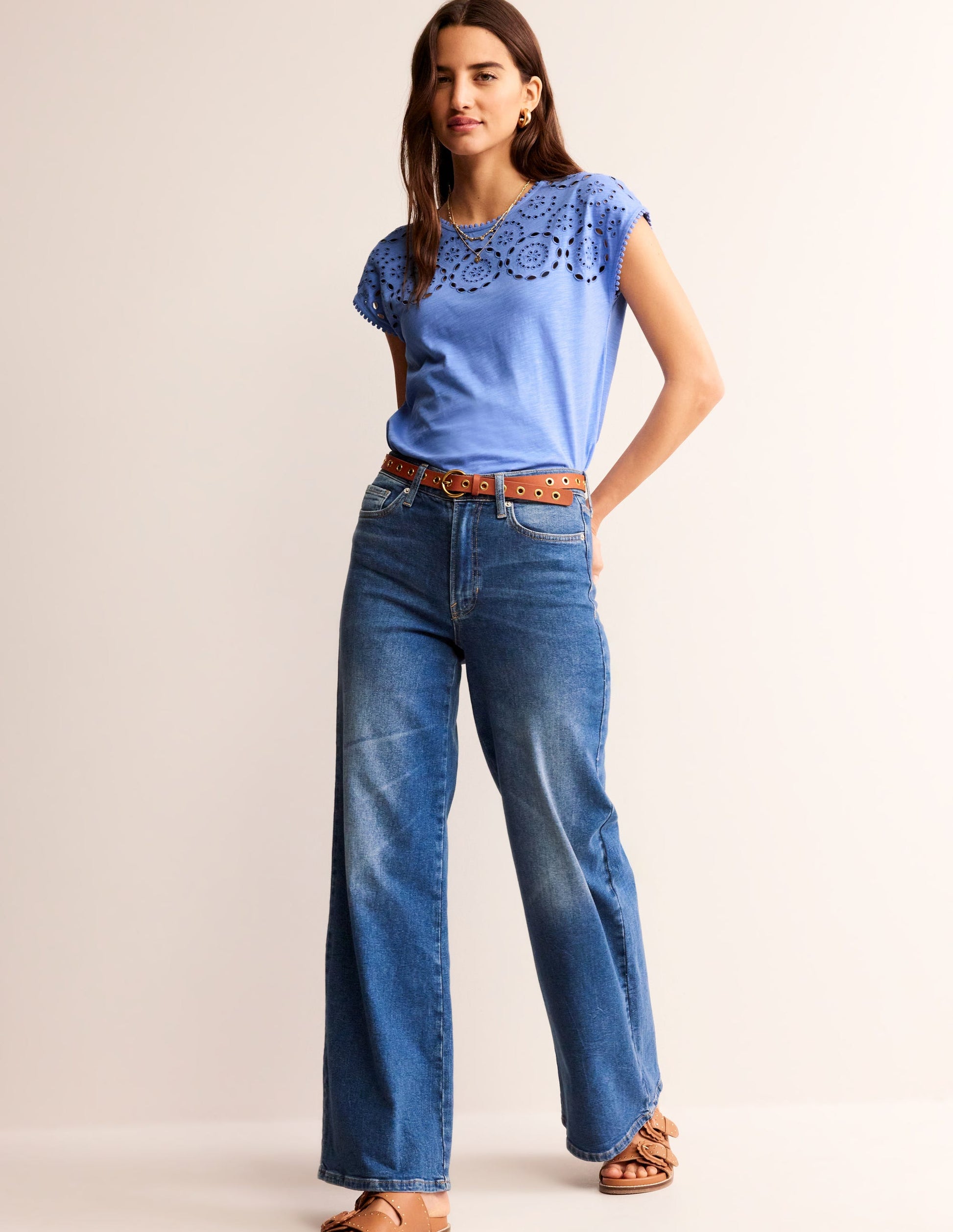 Sasha Broderie T-Shirt-Ebb and Flow-4