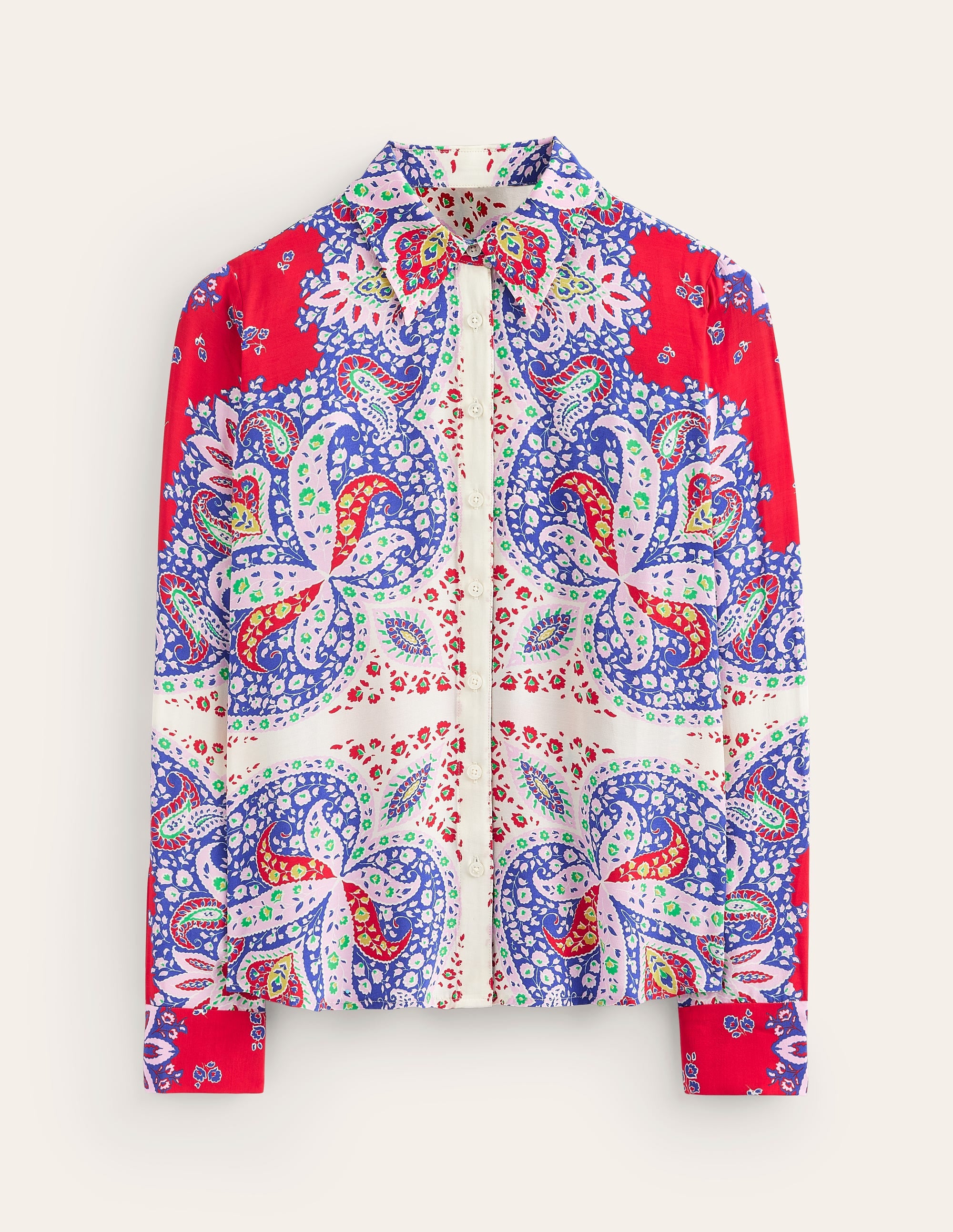 Sienna Viscose Shirt-Rubicondo, Ornate Paisley - Image 5
