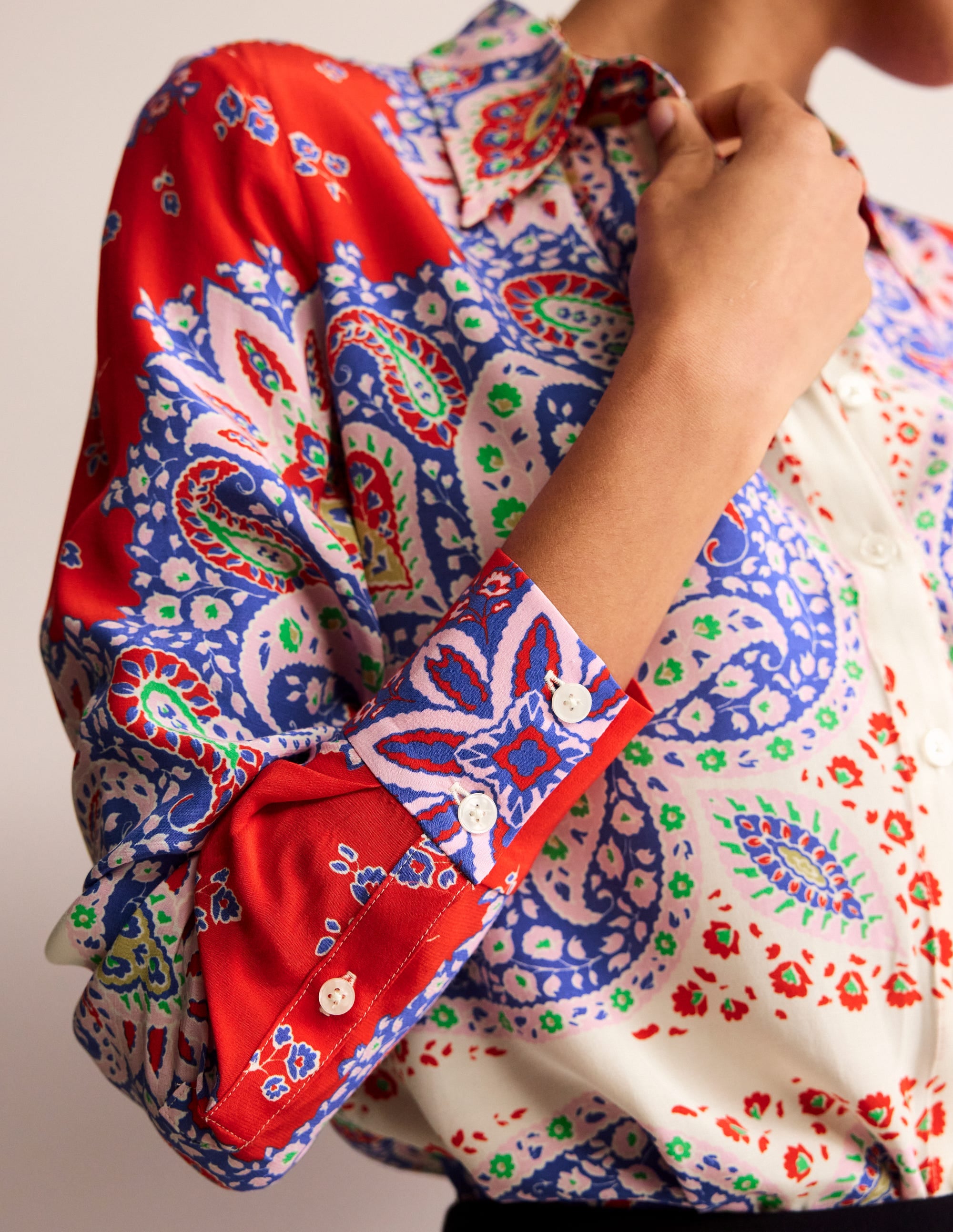 Sienna Viscose Shirt-Rubicondo, Ornate Paisley - Image 3