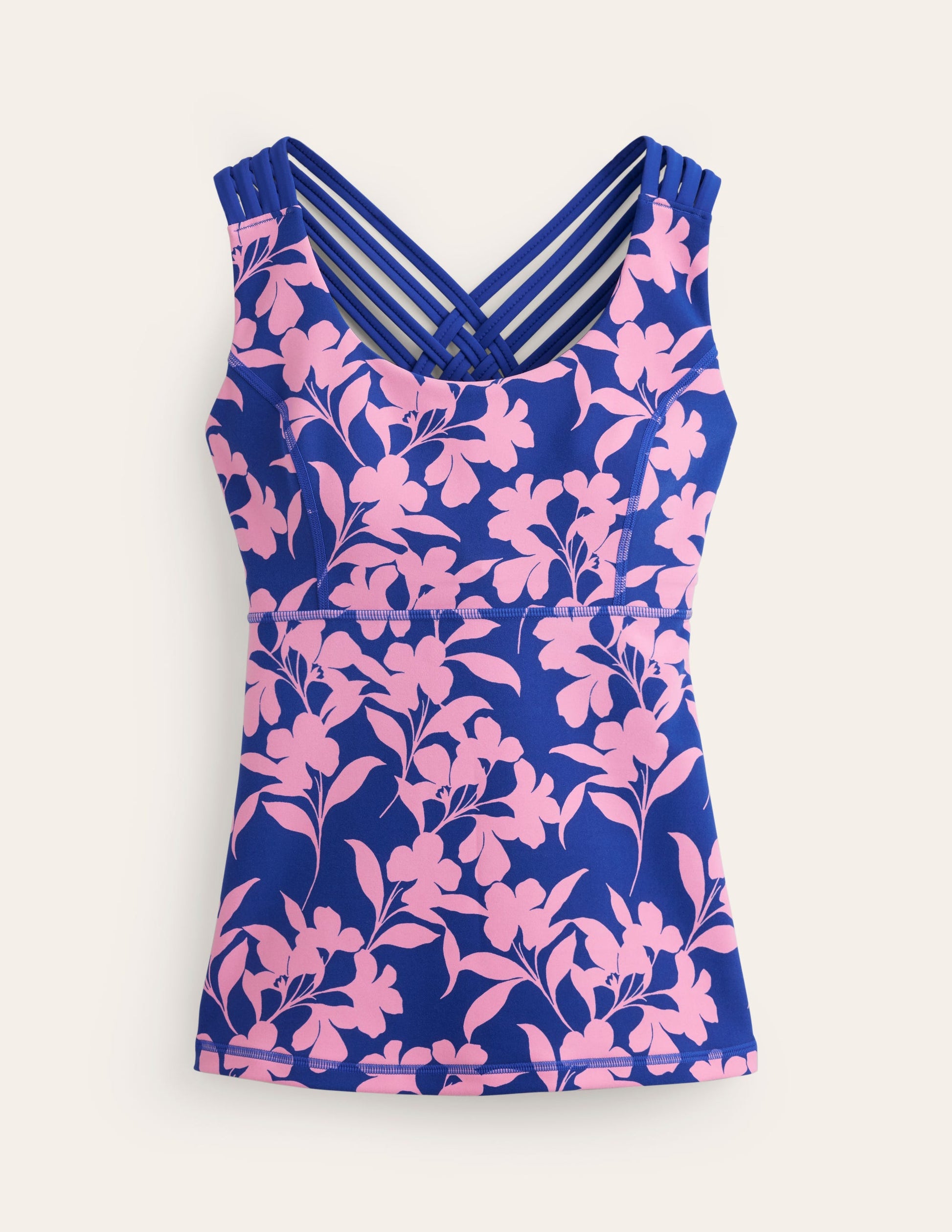 Cross Back Active Vest-Rose, Silhouette Bloom-5