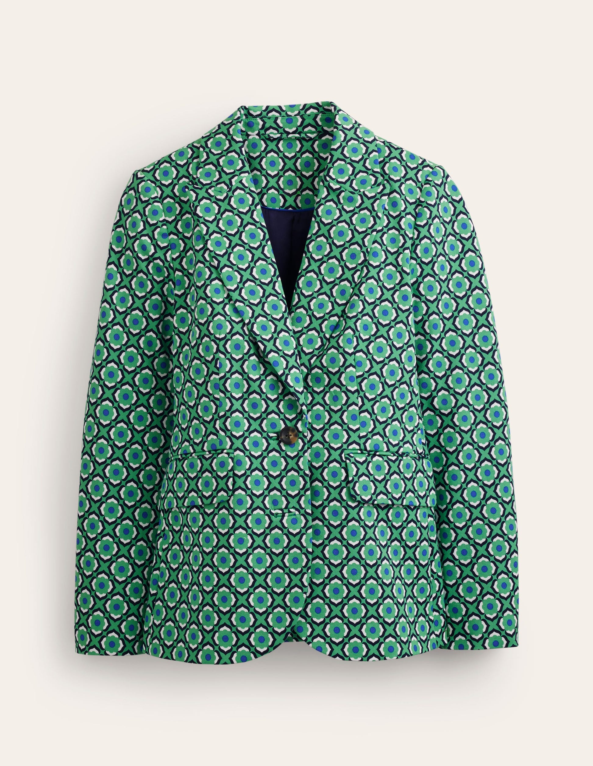 Marylebone Bi-Stretch Blazer-Ming Green, Geo Pome-6
