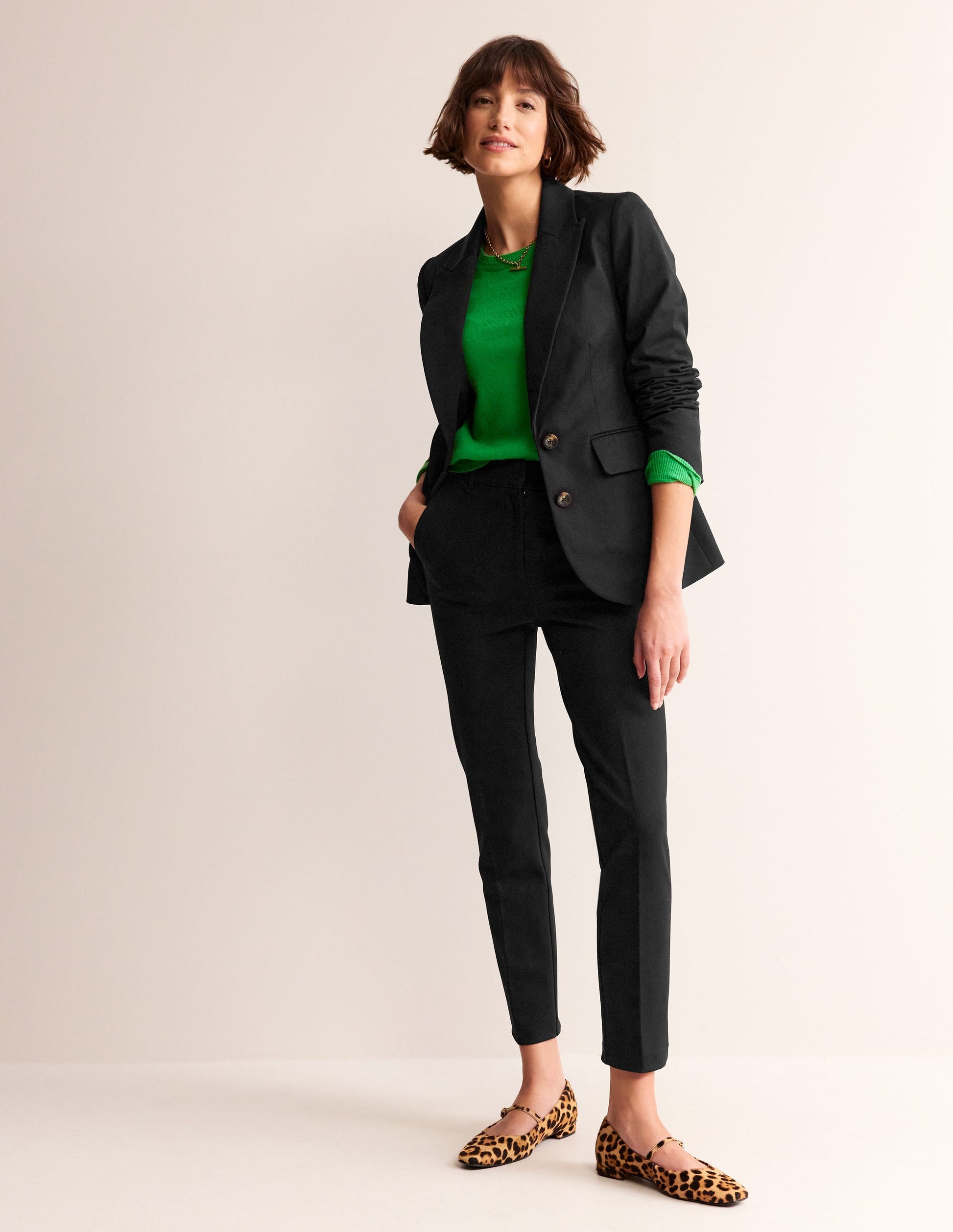Marylebone Bi-stretch Blazer-Black-4
