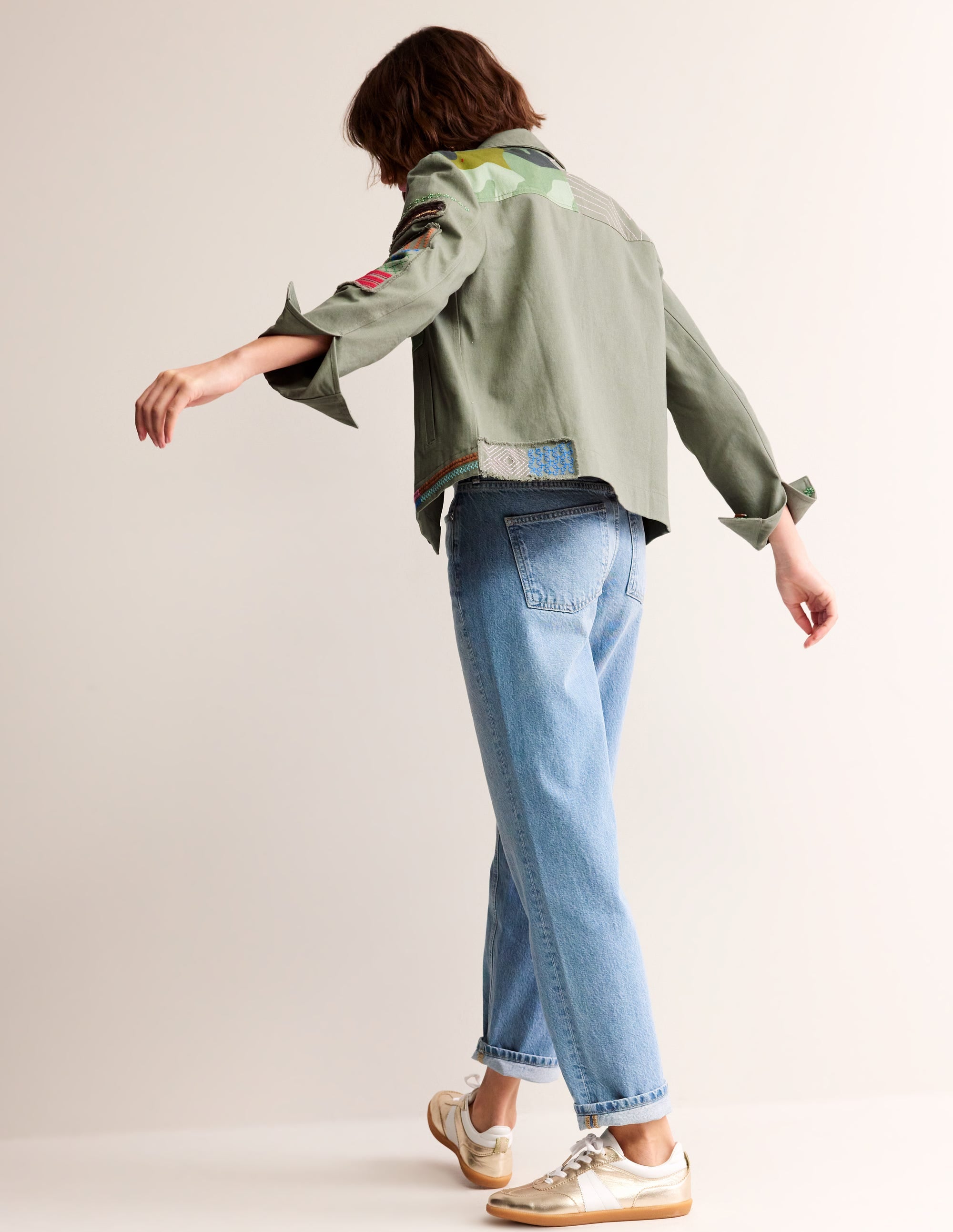 Islington Camo Jacket-Khaki - Image 4
