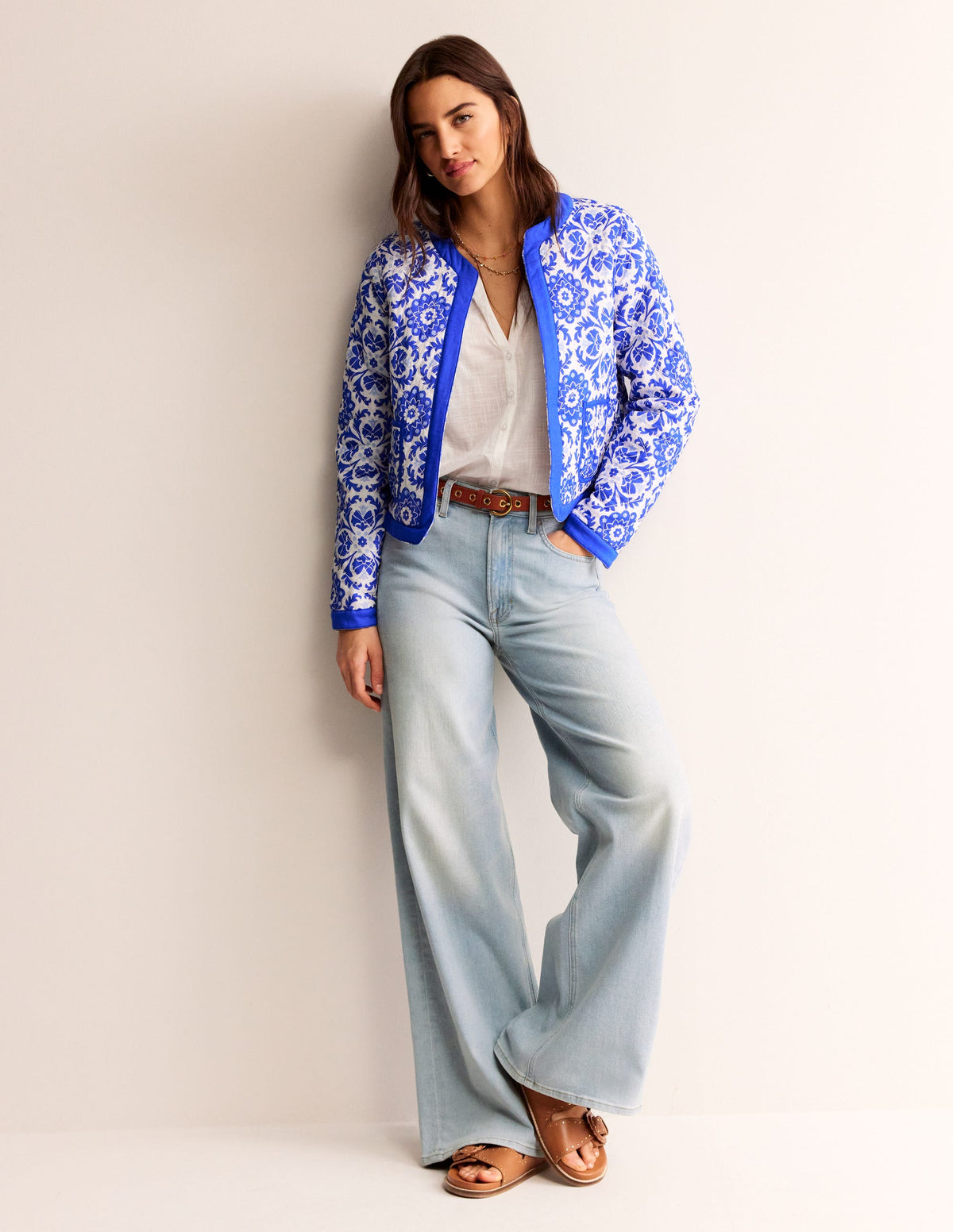 Quilted Reversible Jacket-Multi Floral - Image 2