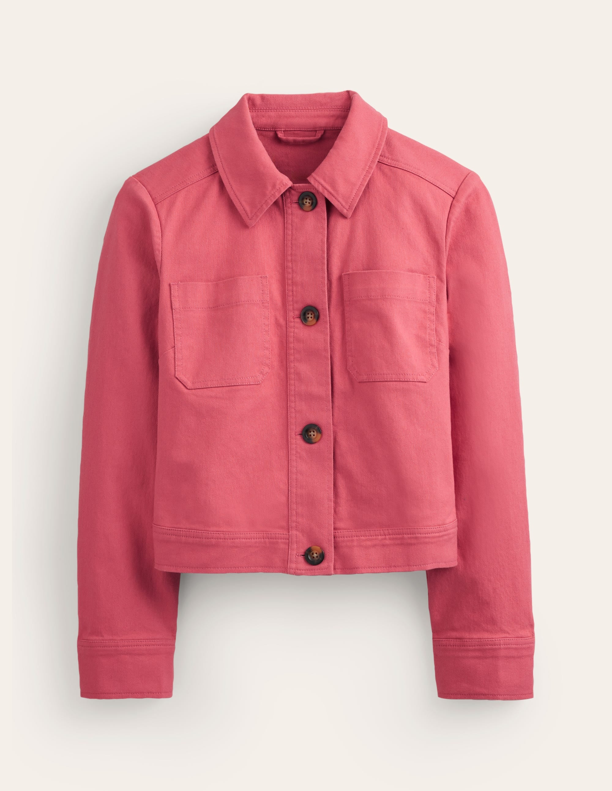 Casual Crop Jacket-Pink - Image 5