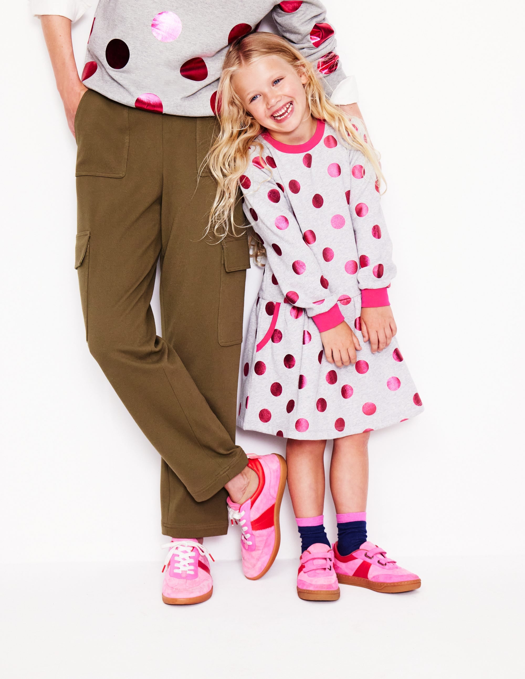 Erin Retro Tennis Trainers-Pink Colourblock - Image 7