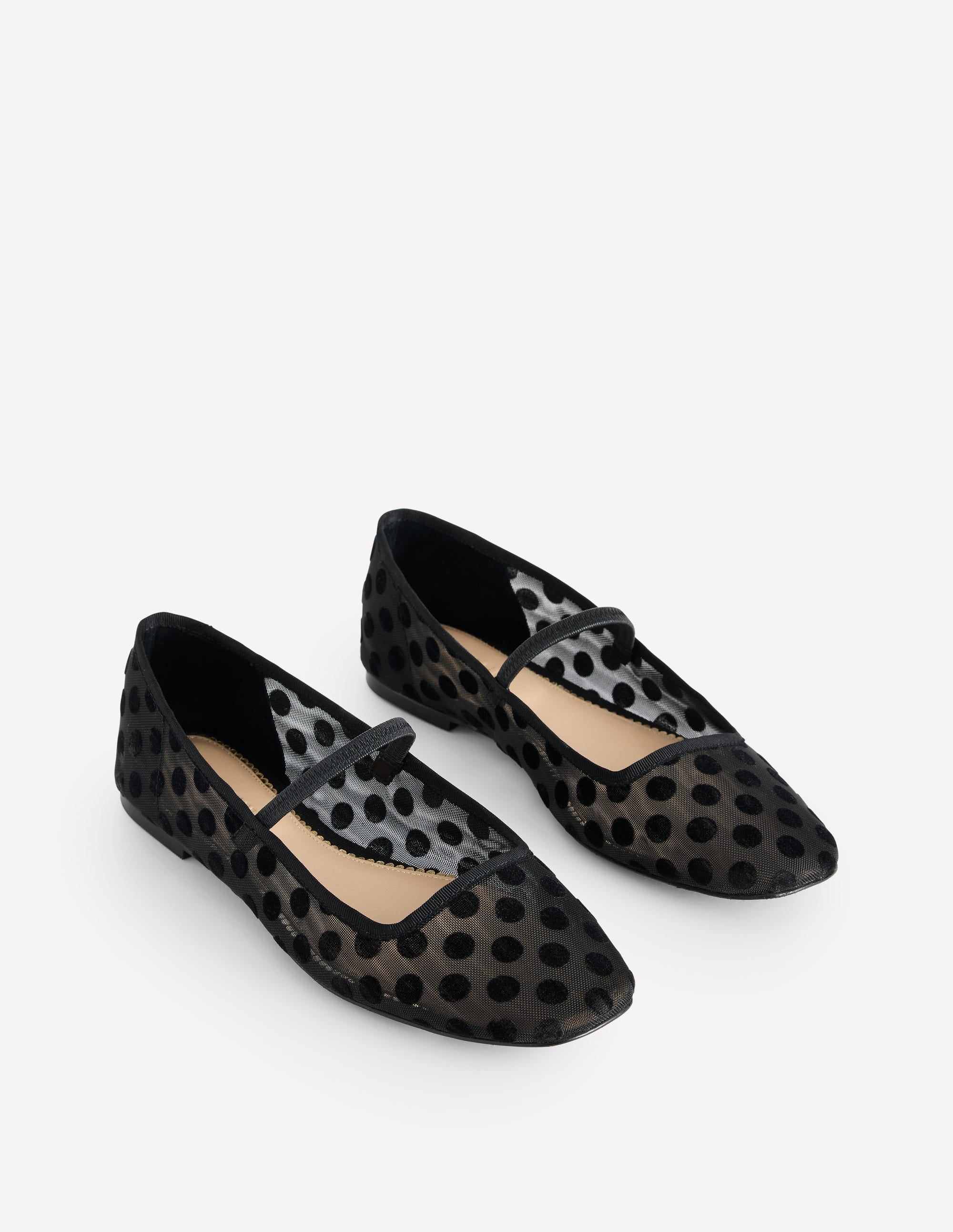Thea Mary Jane Ballet Flats-Polka Dot Mesh - Image 3