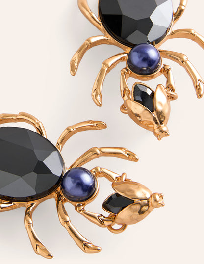 Metal Novelty Earrings-Spider-3