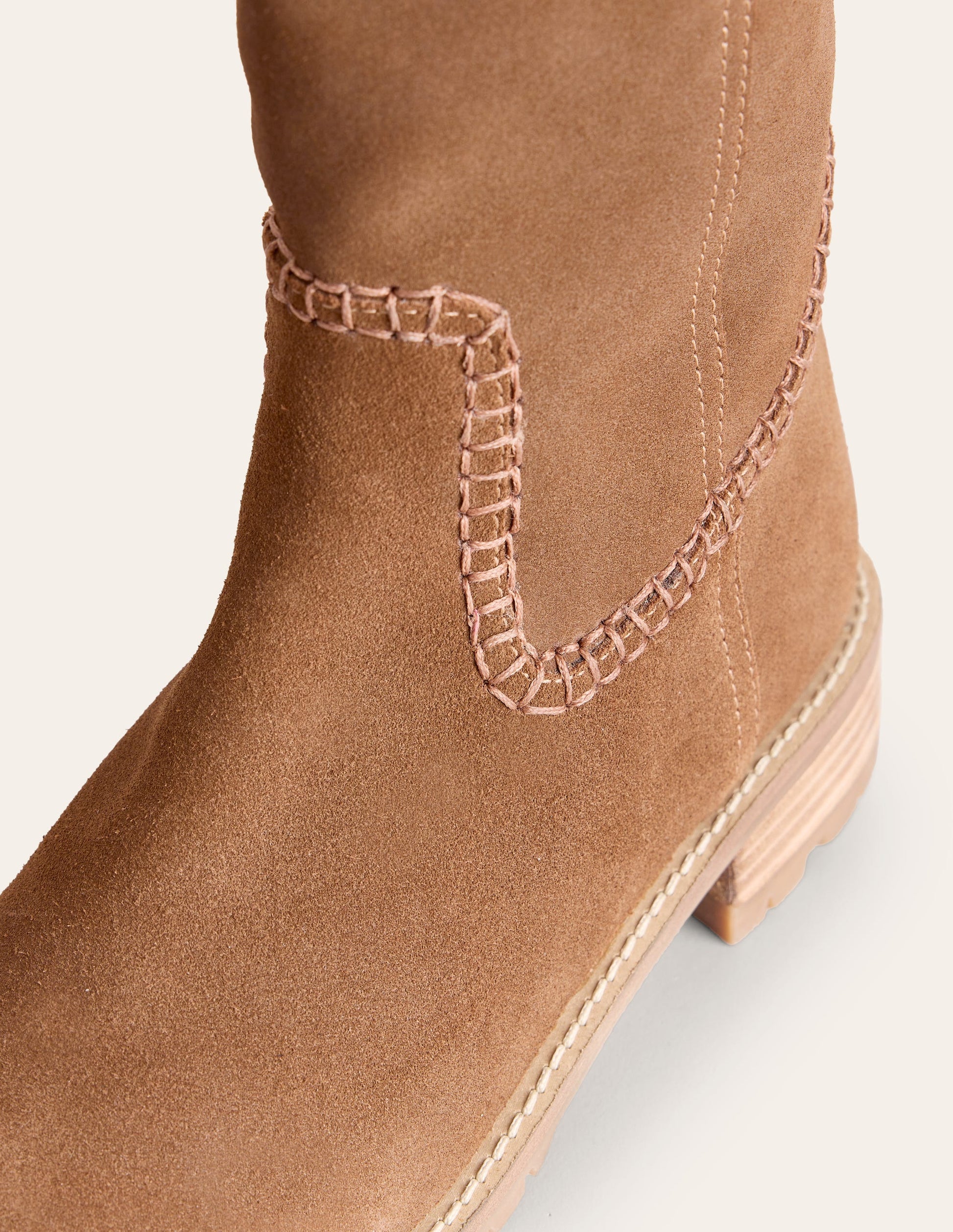 Flat Knee Boots-Tan-4