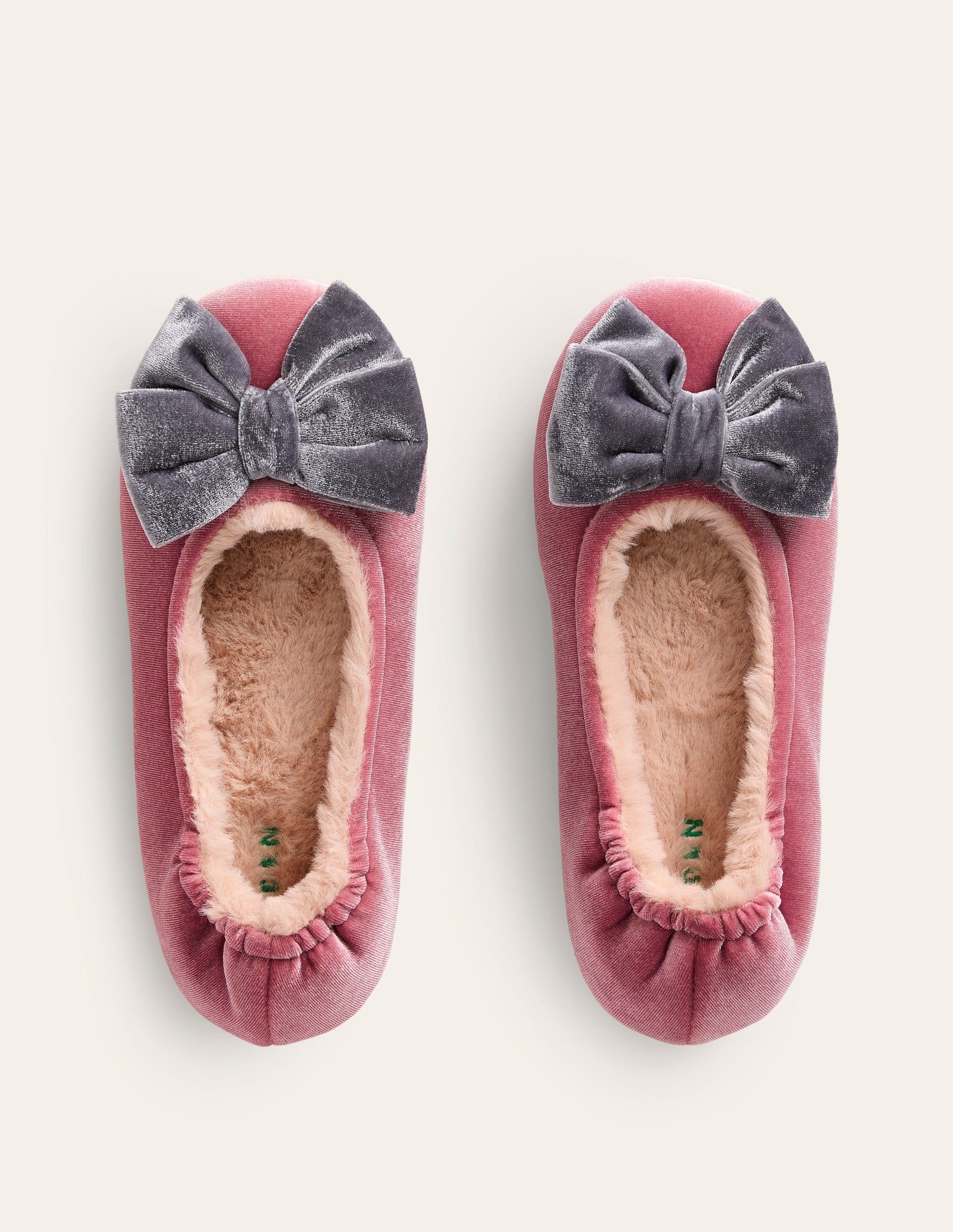 Bow Slippers-Pink-5