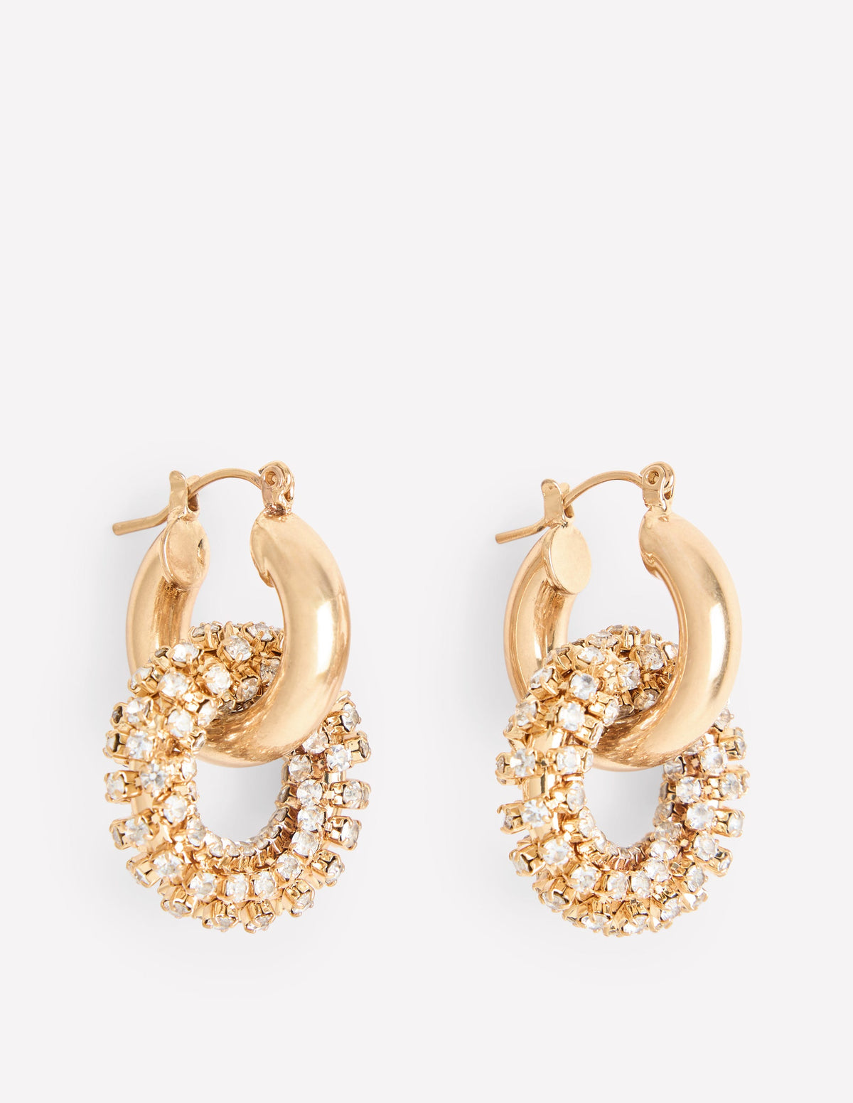 Sparkle Jewel Hoops-Gold-2