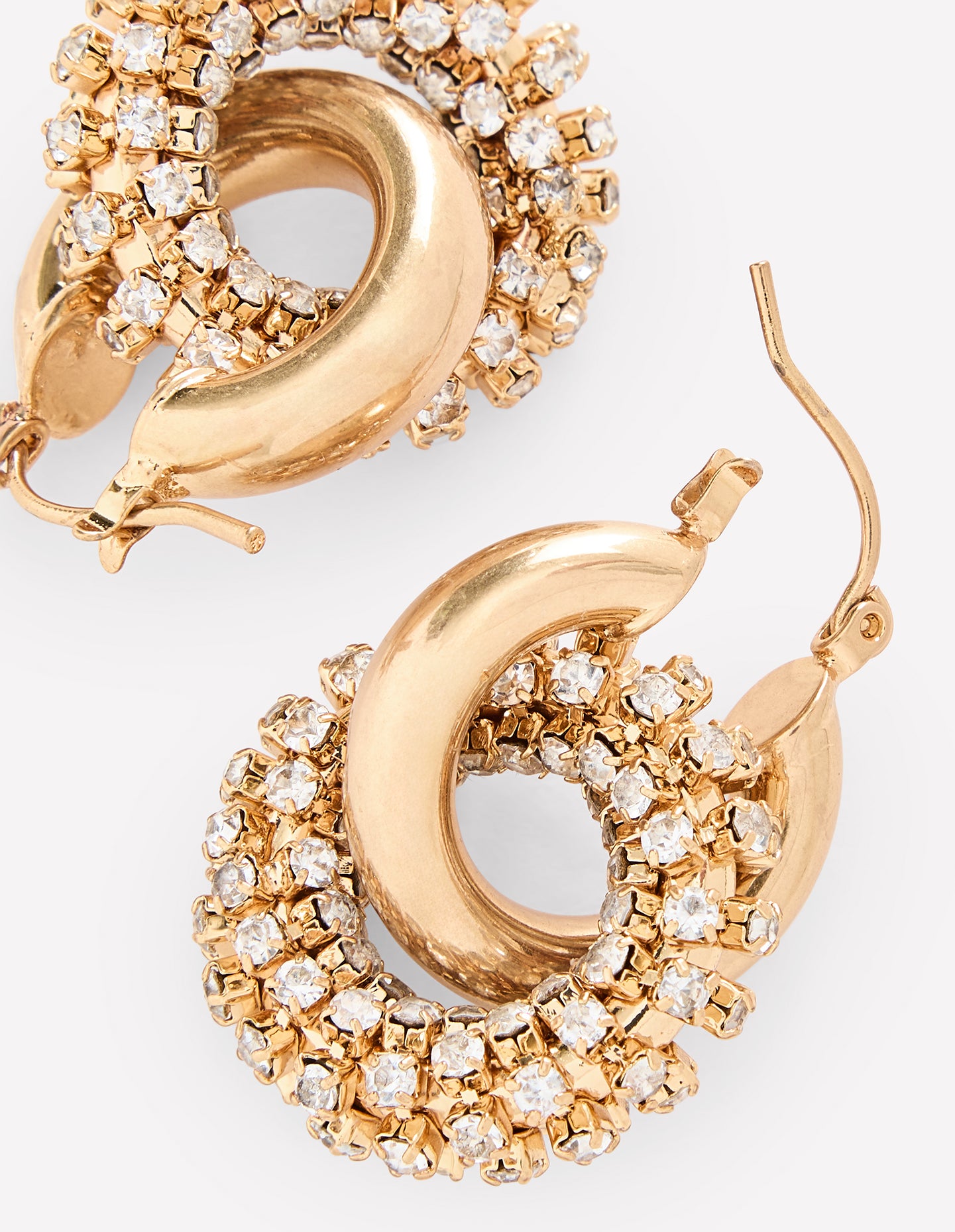 Sparkle Jewel Hoops-Gold - Image 4