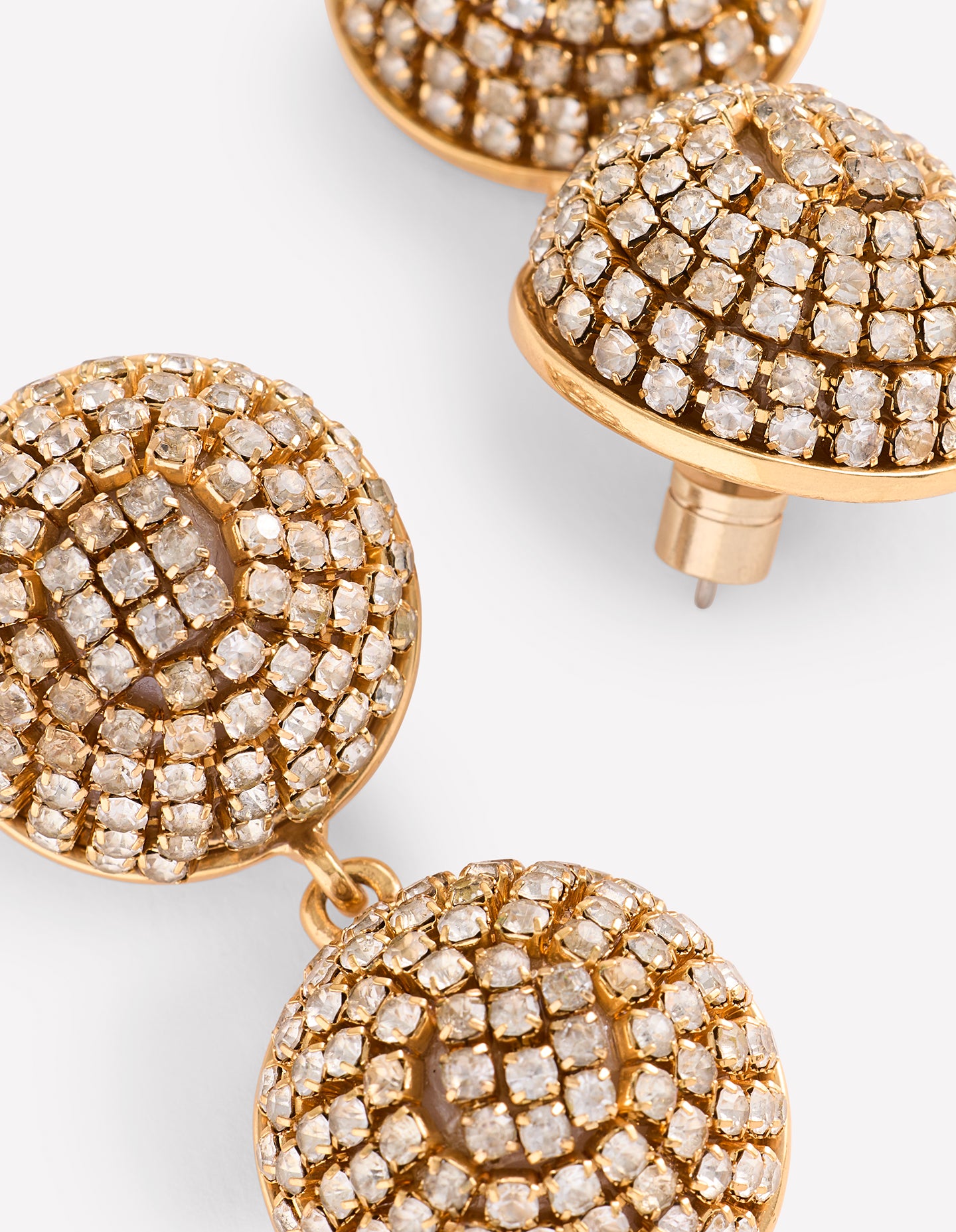 Sparkle Jewel Drop Earrings-Gold - Image 4