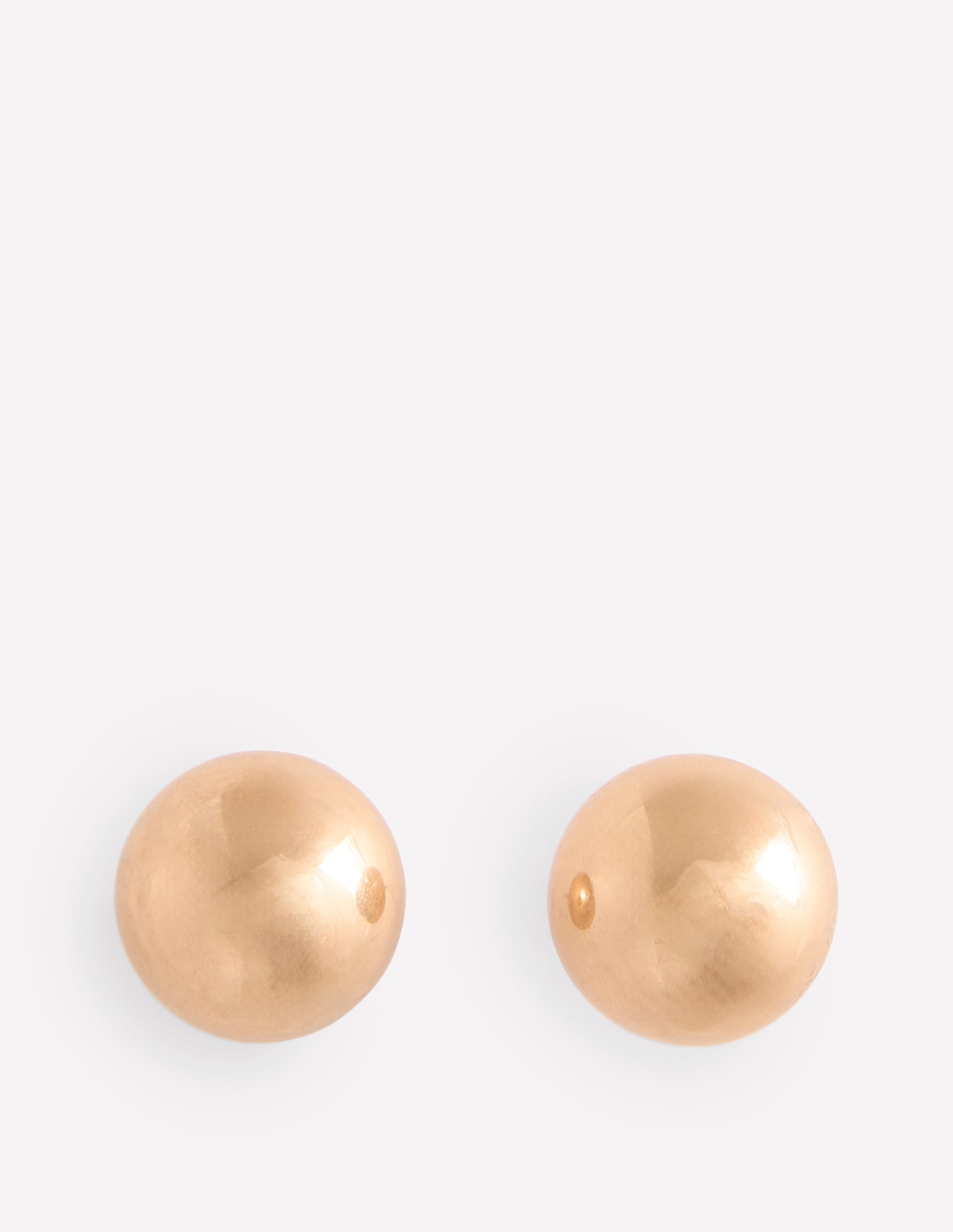 Statement Stud Earrings-Gold - Image 2