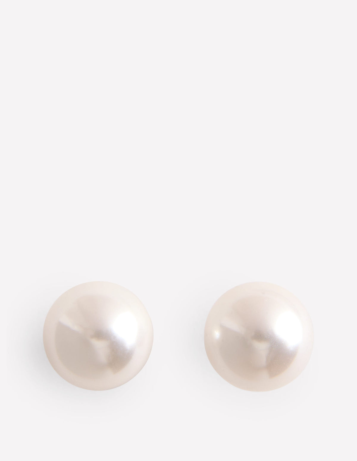 Statement Stud Earrings-Ivory - Image 2