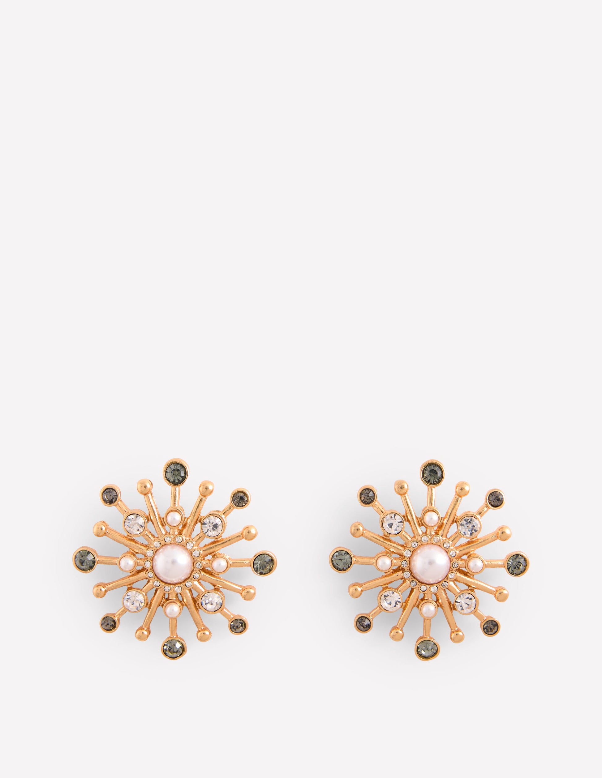 Celestial Mega Studs Earrings-Gold-2