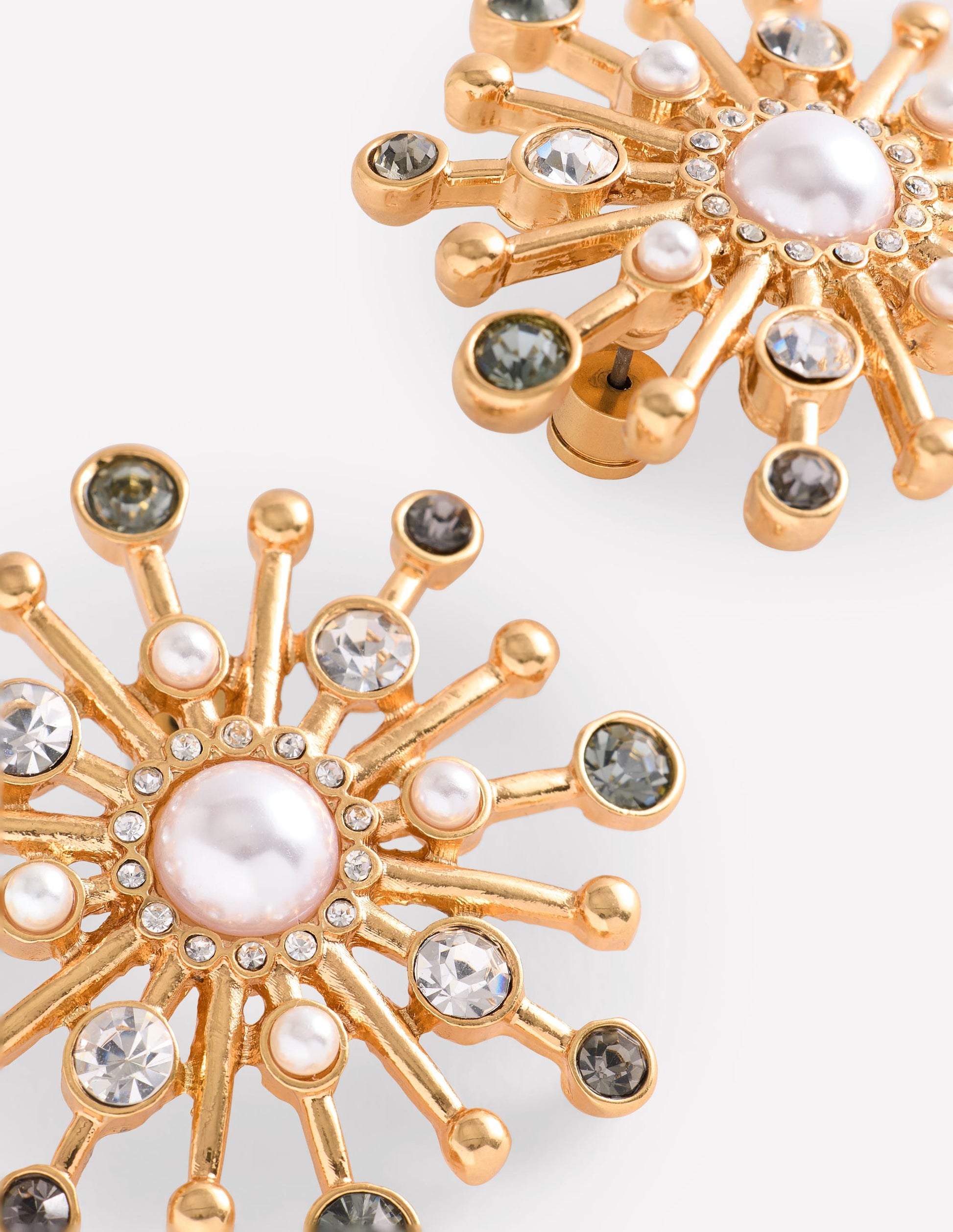 Celestial Mega Studs Earrings-Gold-3