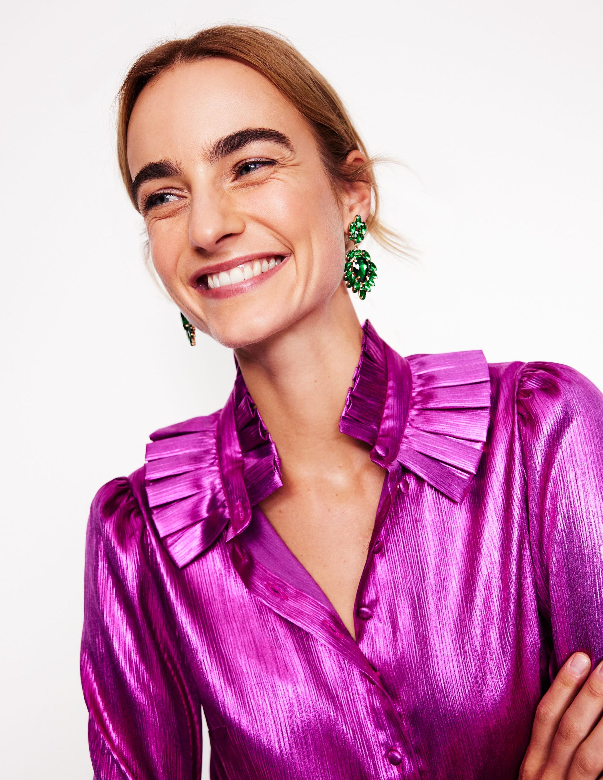 Cluster Jewel Earrings-Green-1