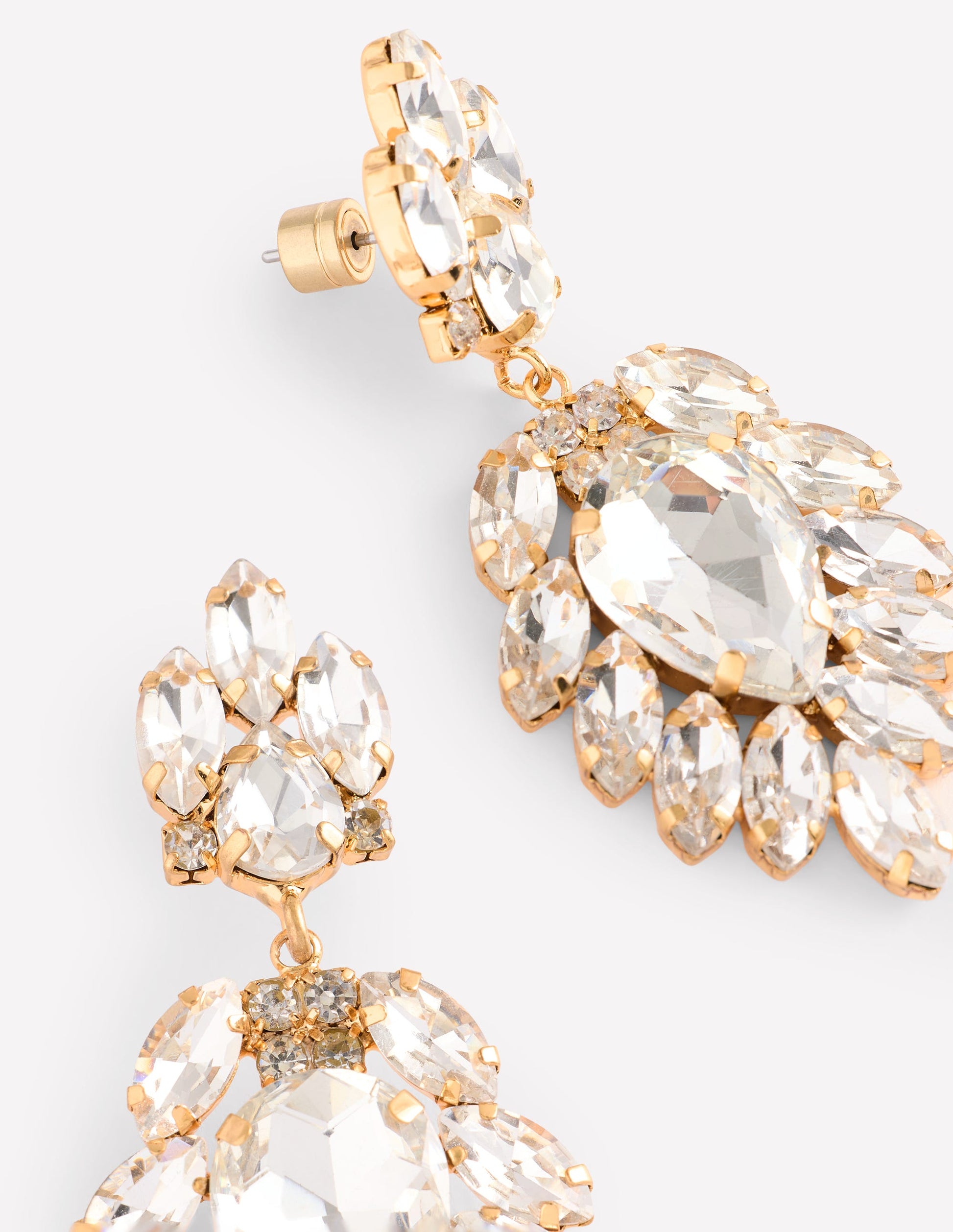 Cluster Jewel Earrings-Silver-3