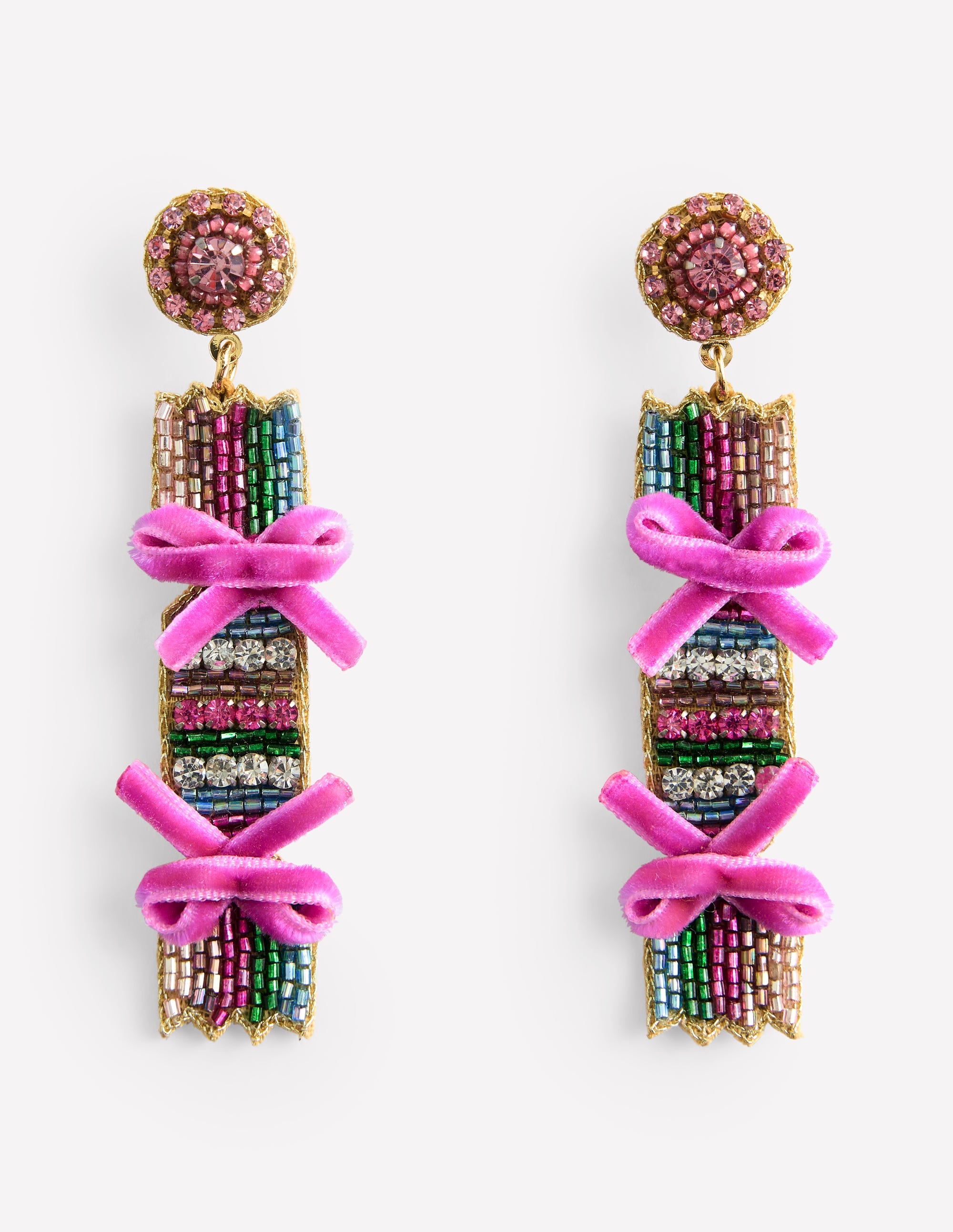 Novelty Christmas Earrings-Cracker - Image 2